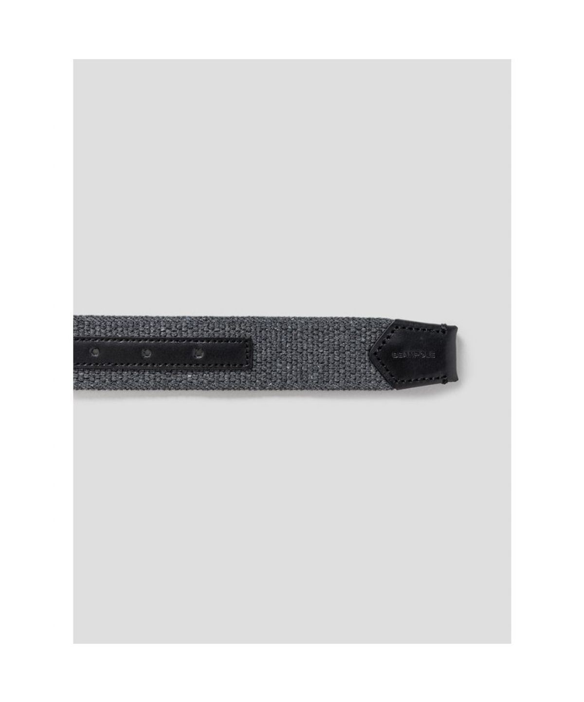 빈폴 액세서리(BEANPOLE ACCESSORY) 가죽 패치 웨빙 캐주얼 버클 벨트  애쉬