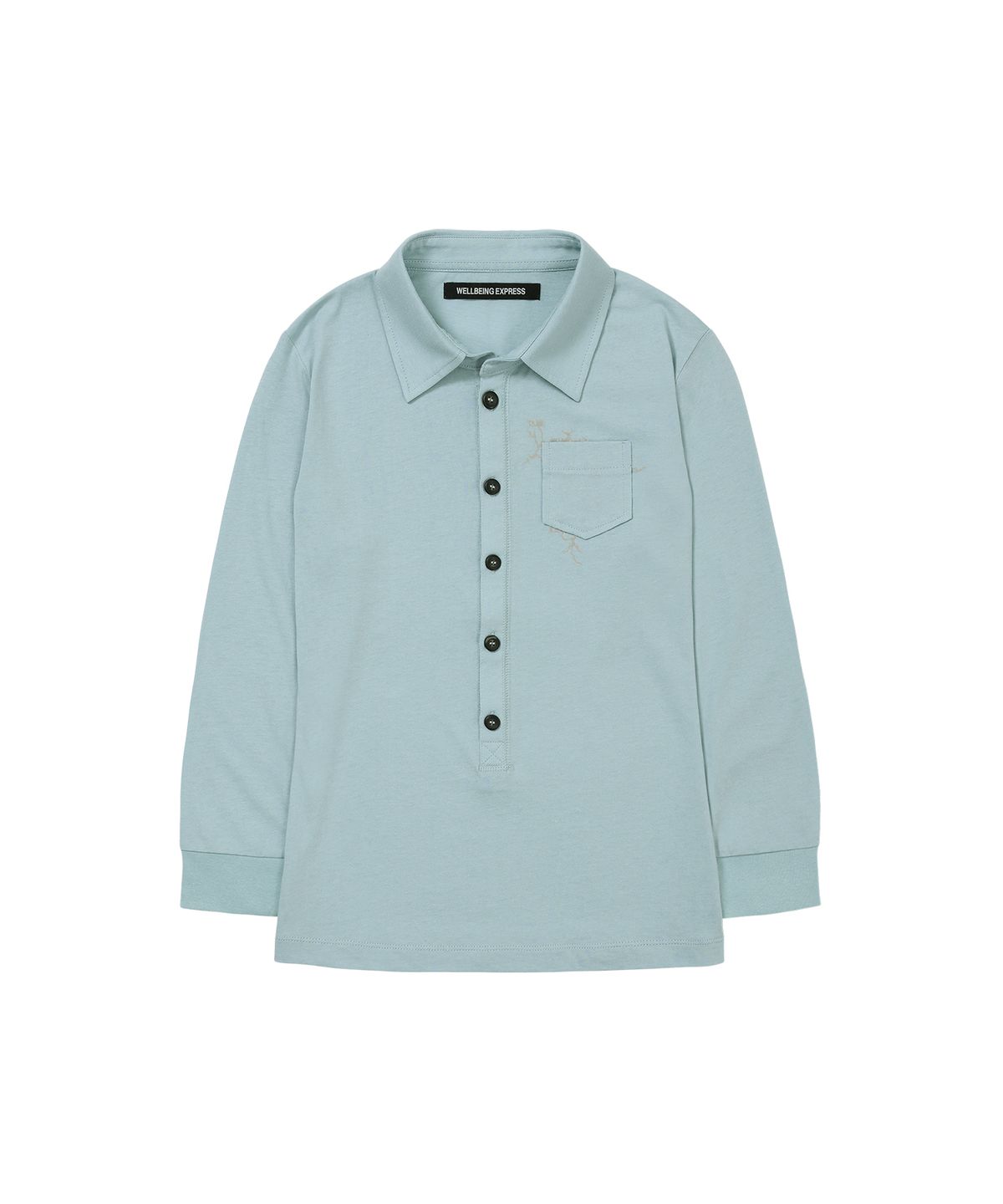 웰빙익스프레스(WELLBEING EXPRESS) Button up 3/4 Sleeve Sky Blue