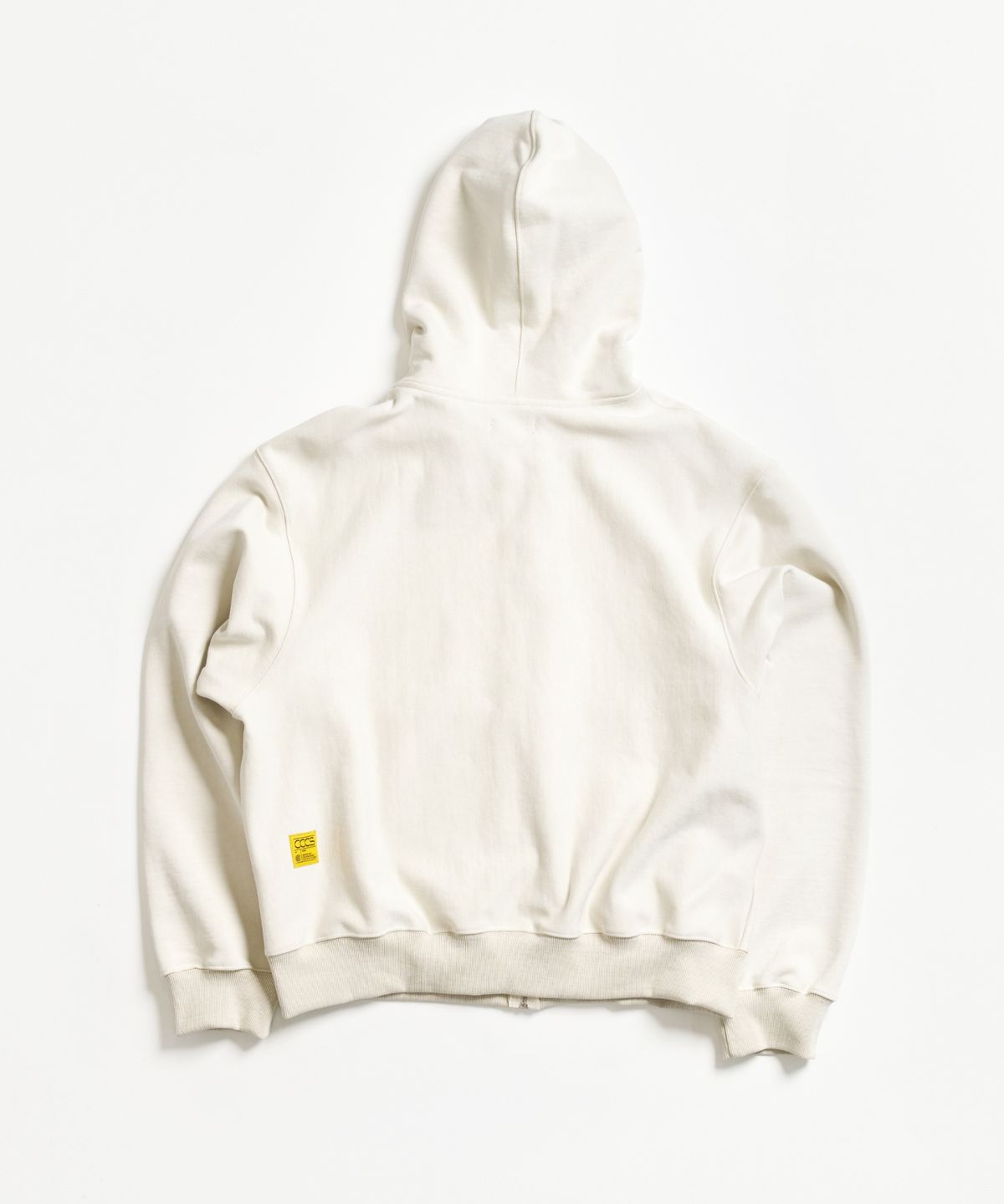 씨씨씨에스(CCCS) LIGHT BEIGE NEAT SCRIPT HOODIE ZIP-UP