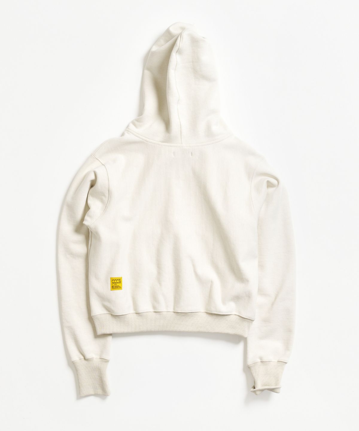 씨씨씨에스(CCCS) LIGHT BEIGE NEAT SCRIPT HOODIE ZIP-UP (W)