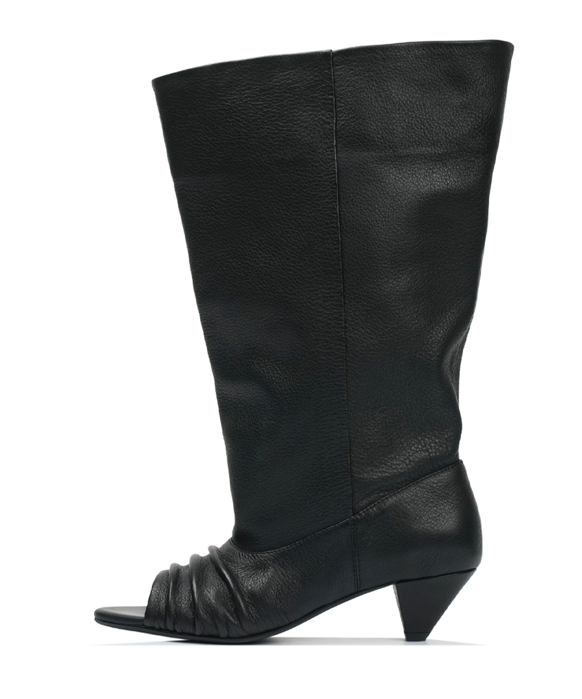 이크닉(IHCNIK) 101 slouchy open toe boots / black
