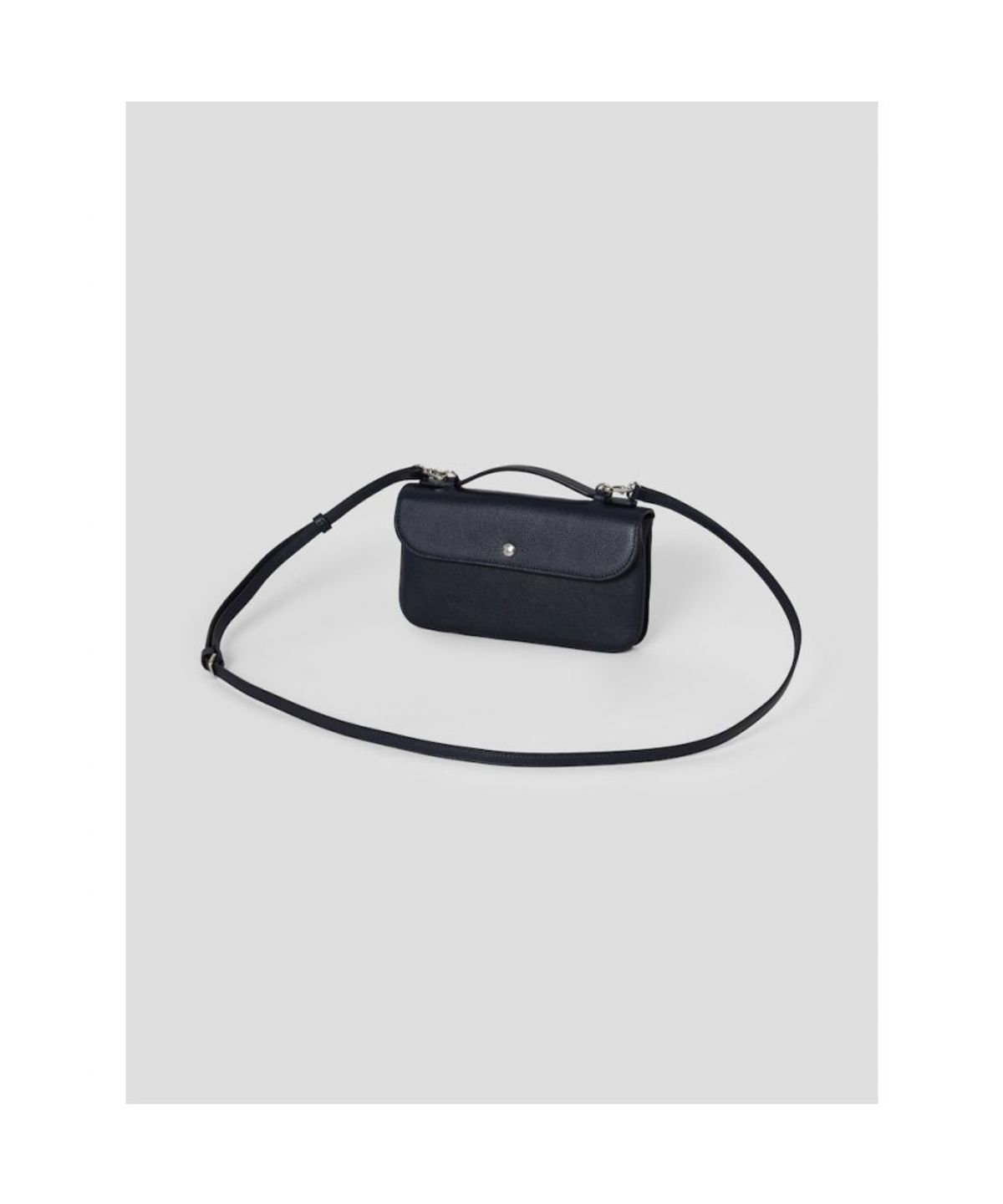 빈폴 액세서리(BEANPOLE ACCESSORY) 솔리드 가죽 크로스백  네이비