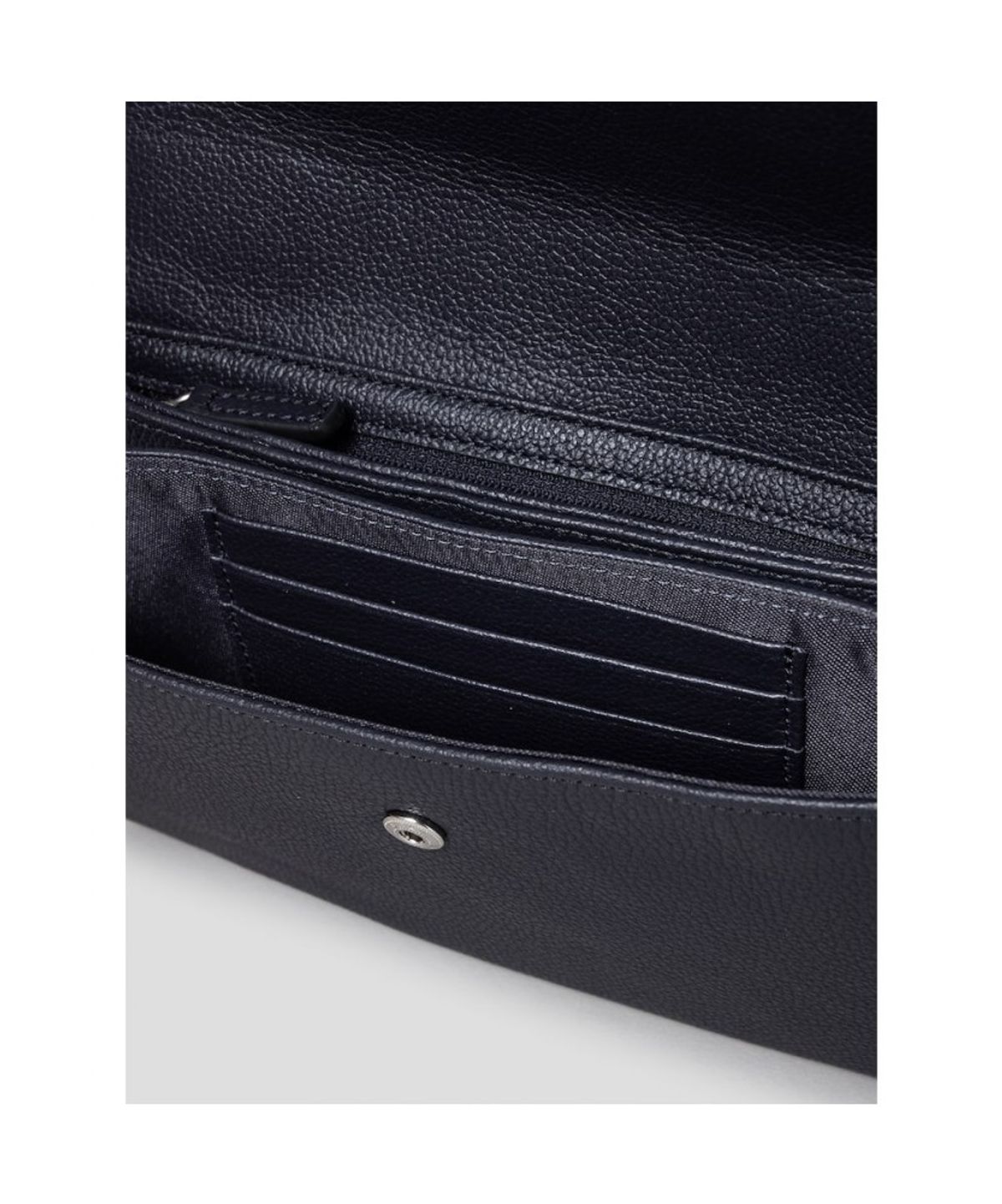 빈폴 액세서리(BEANPOLE ACCESSORY) 솔리드 가죽 크로스백  네이비