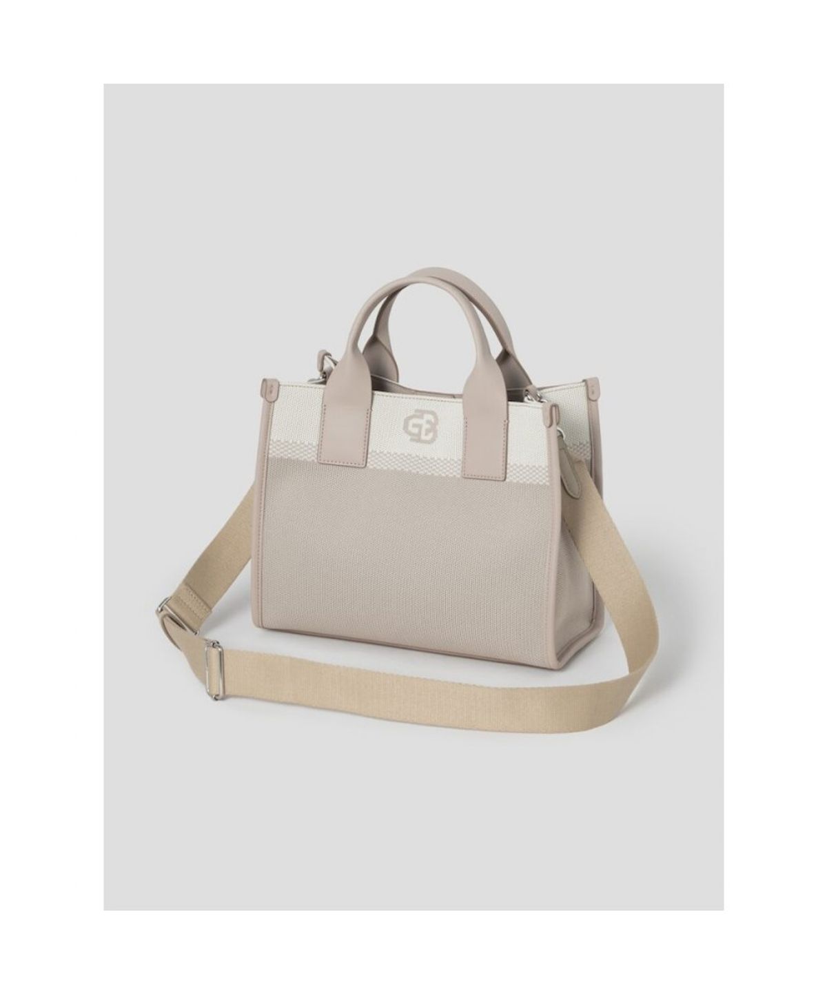 빈폴 액세서리(BEANPOLE ACCESSORY) 여성 스퀘어 니트백  베이지
