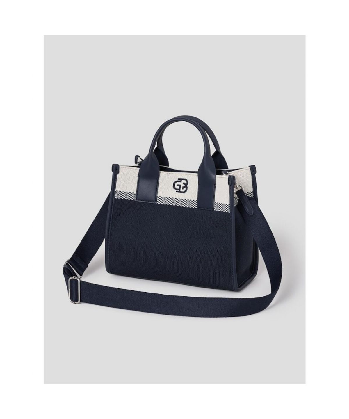 빈폴 액세서리(BEANPOLE ACCESSORY) 여성 스퀘어 니트백  네이비