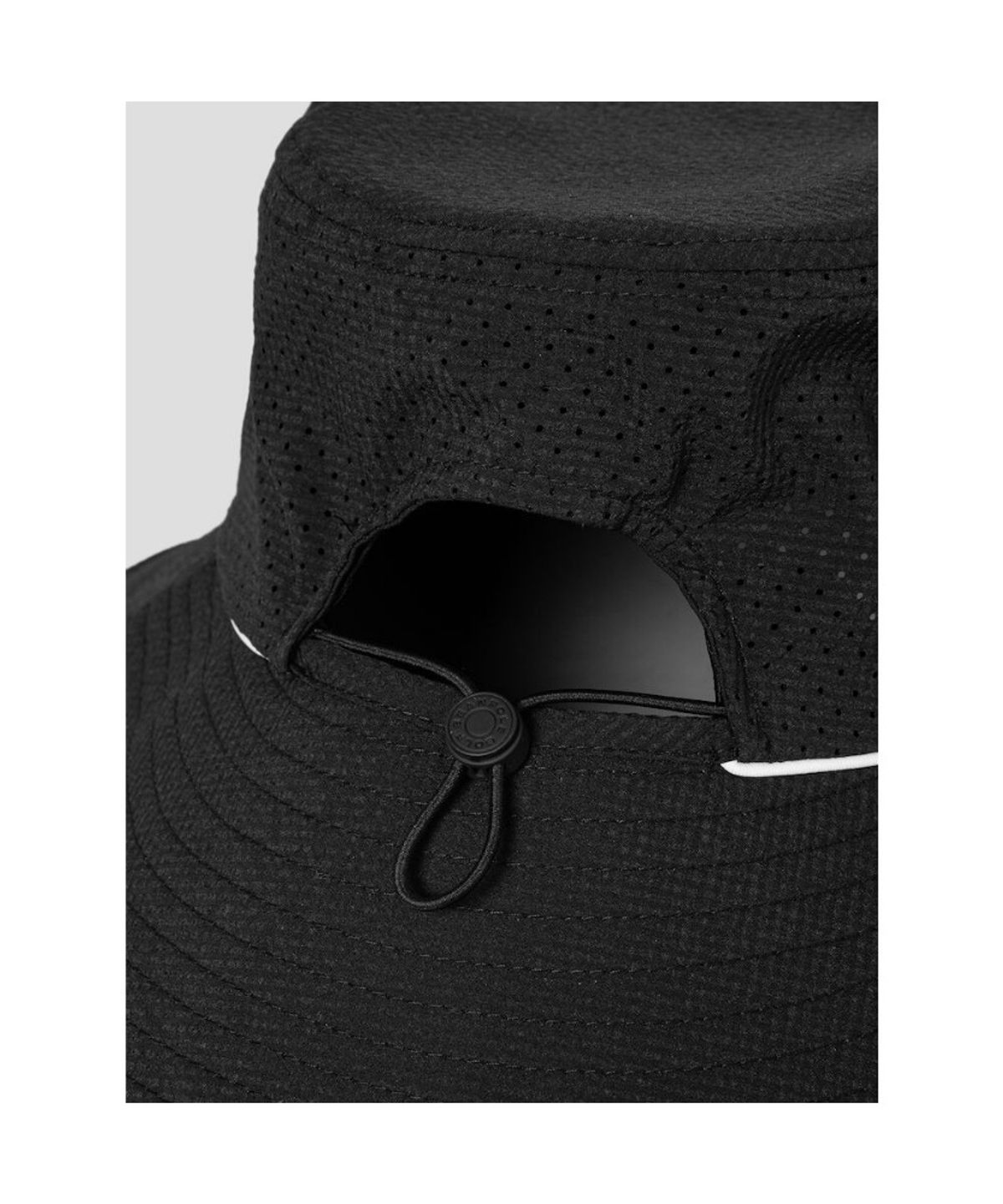 빈폴 액세서리(BEANPOLE ACCESSORY) 여성 시어서커 와이드 버킷햇  블랙