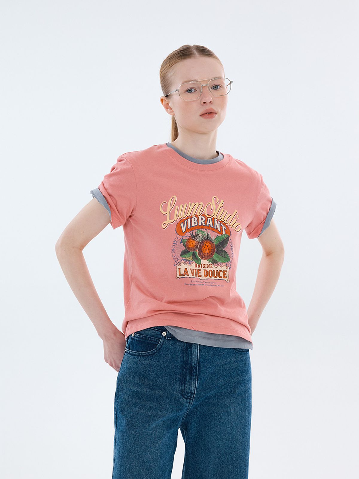 엘유브이엠(LUVM) LA VIE DOUCE PRINTING T-SHIRT_PINK