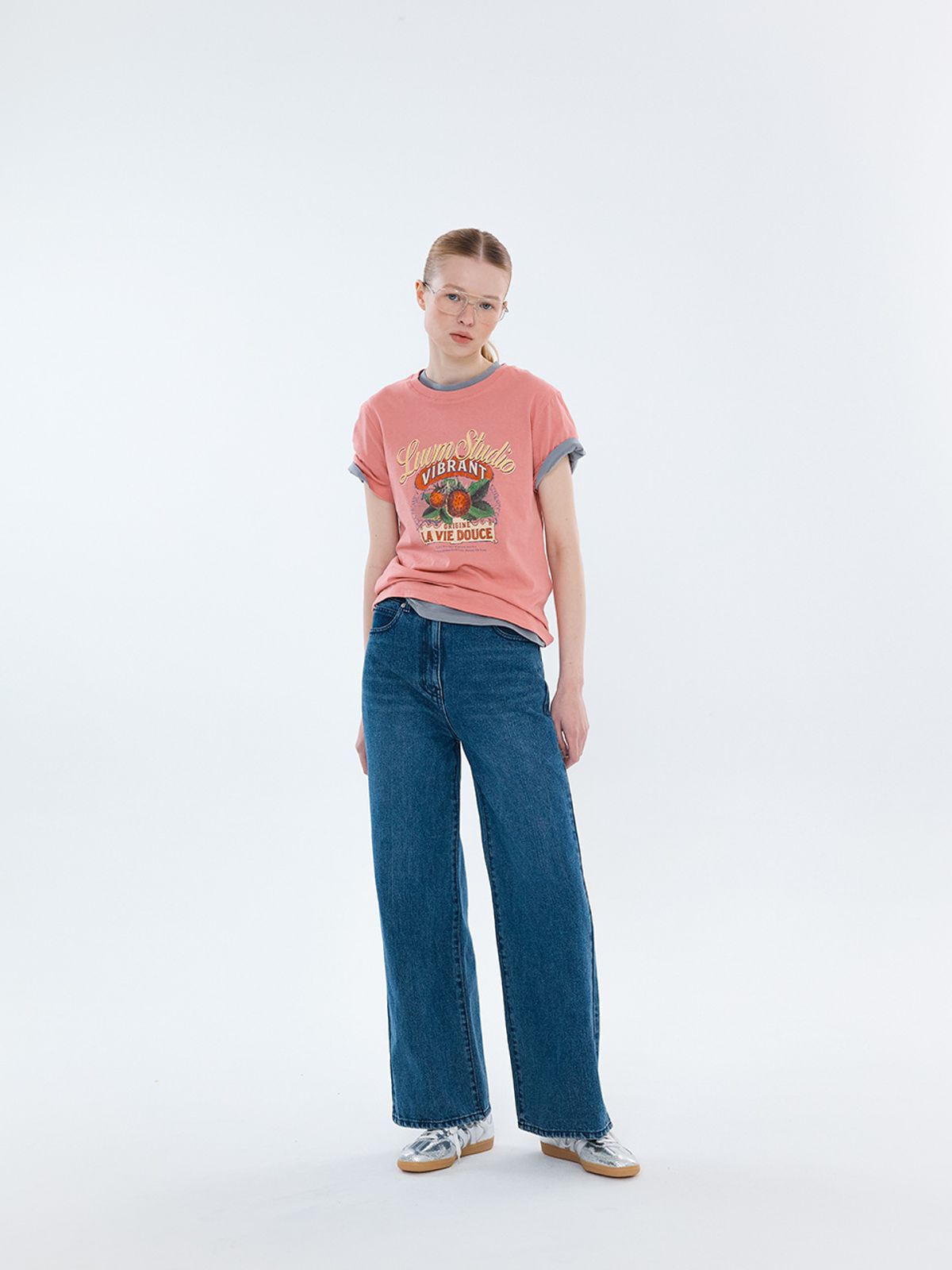 엘유브이엠(LUVM) LA VIE DOUCE PRINTING T-SHIRT_PINK