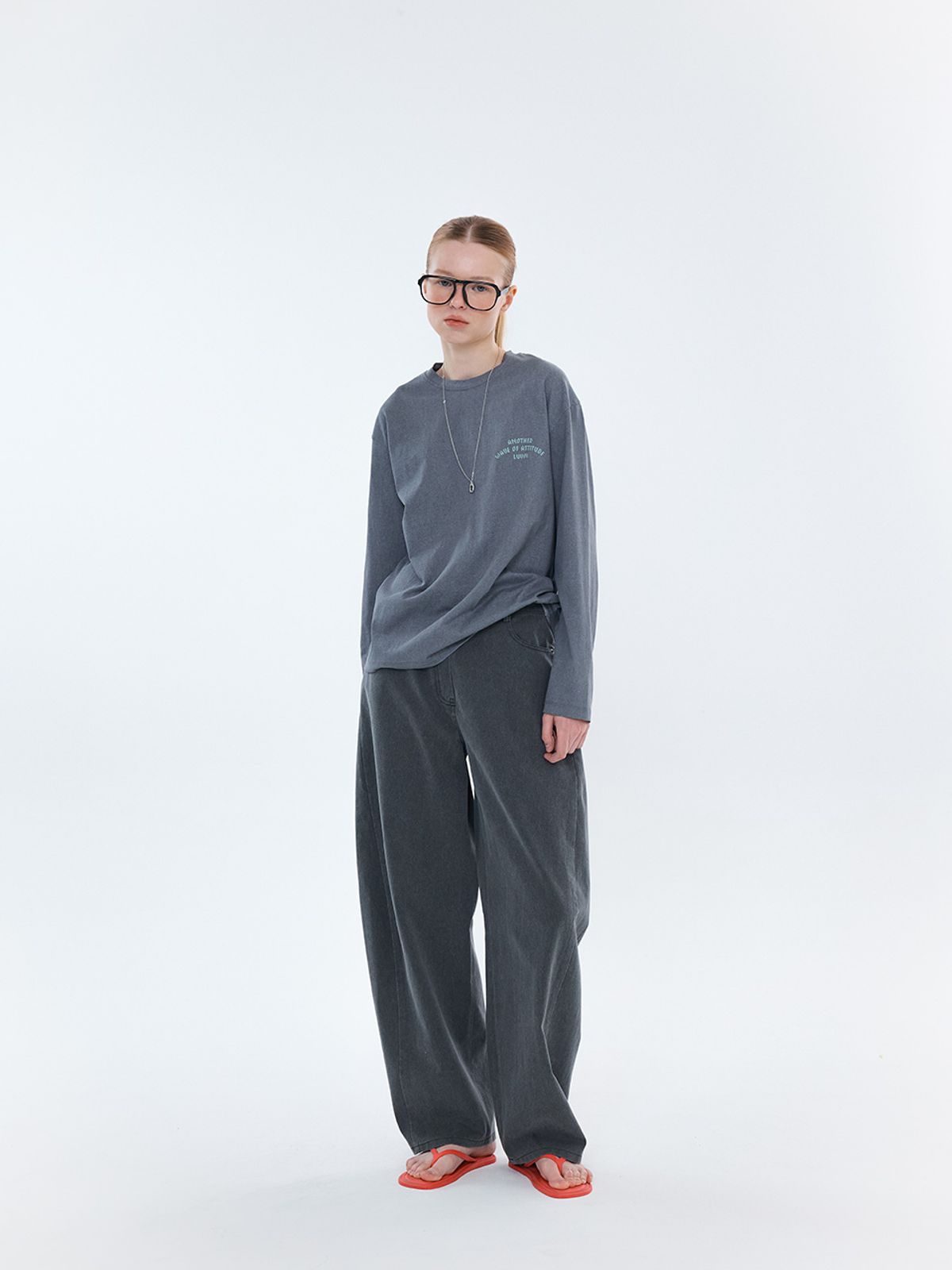 엘유브이엠(LUVM) CATITUDE PRINTING T-SHIRT_GRAY