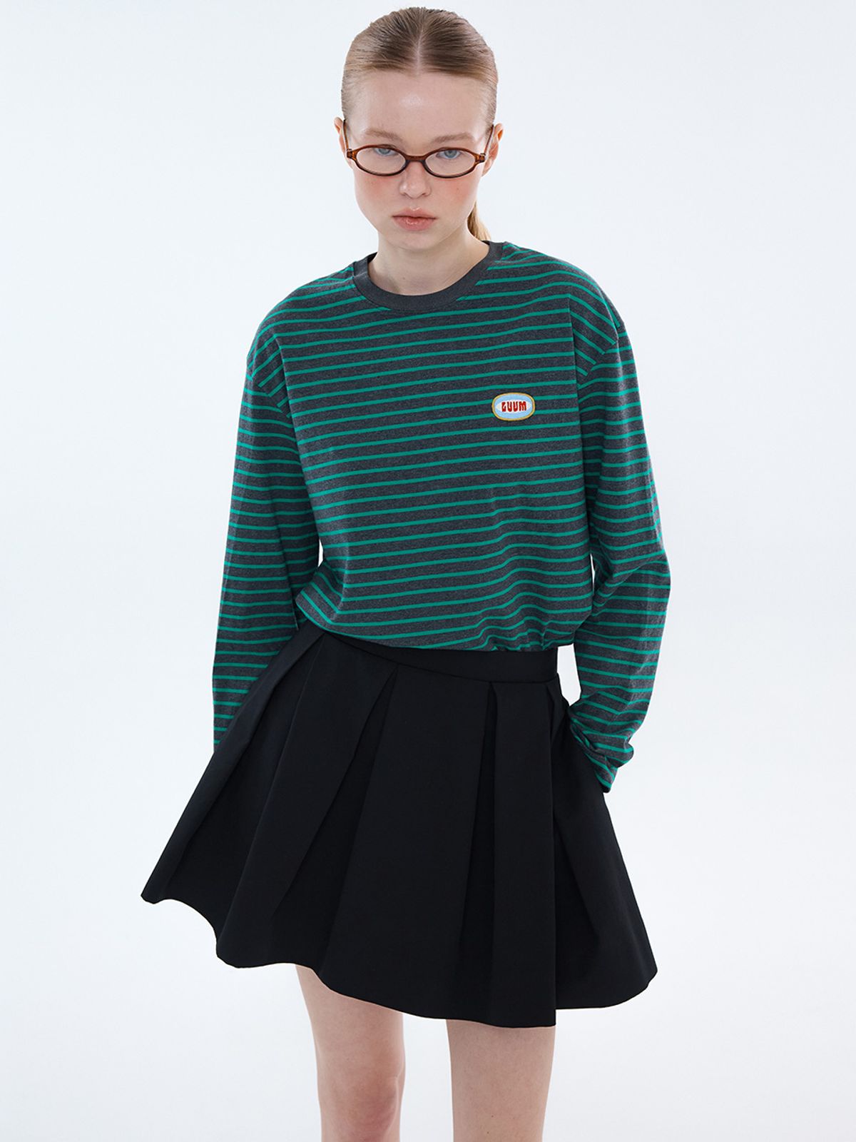 엘유브이엠(LUVM) VOLUME MINI SKIRT_BLACK