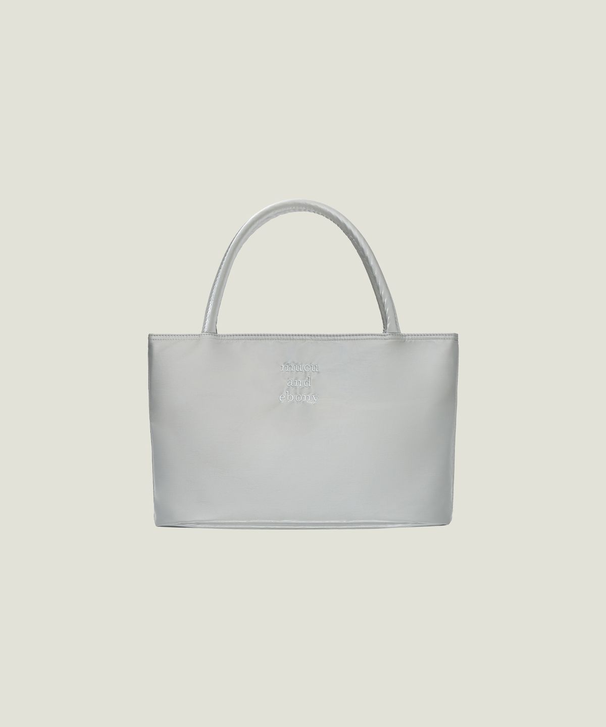 무쿠앤에보니(MUCU AND EBONY) Near Tote Bag _ Silver