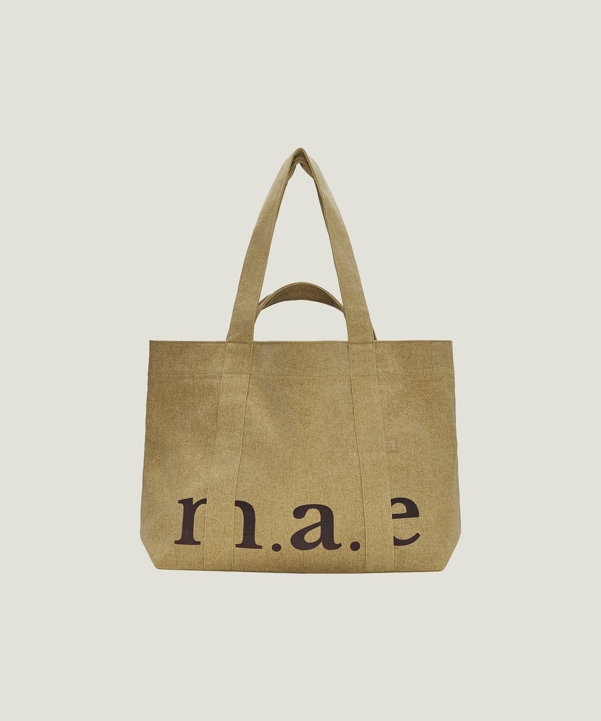 무쿠앤에보니(MUCU AND EBONY) m.a.e 2way logo Bag _ Mustard
