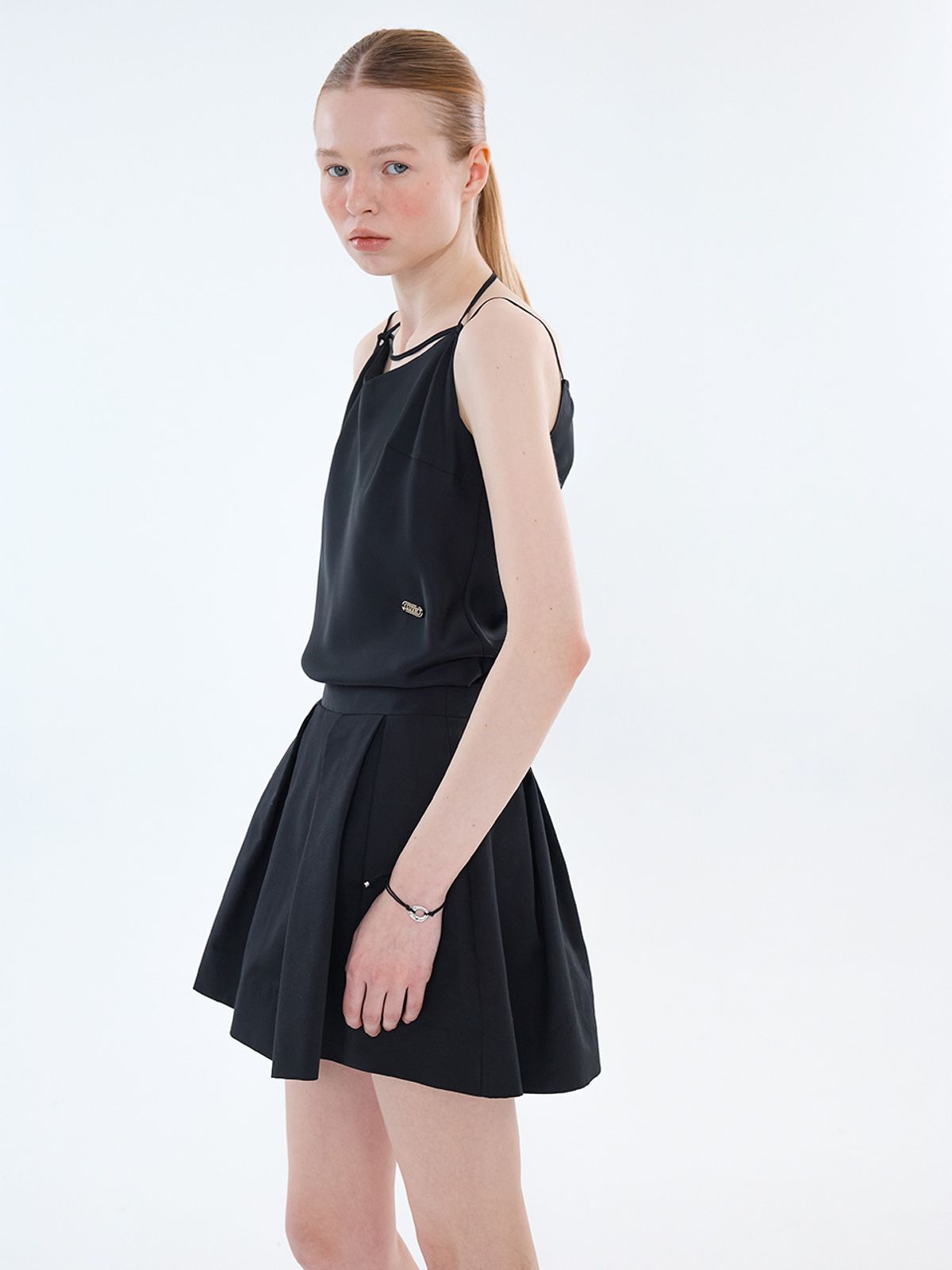 엘유브이엠(LUVM) DOUBLE STRAP INNER TOP_BLACK