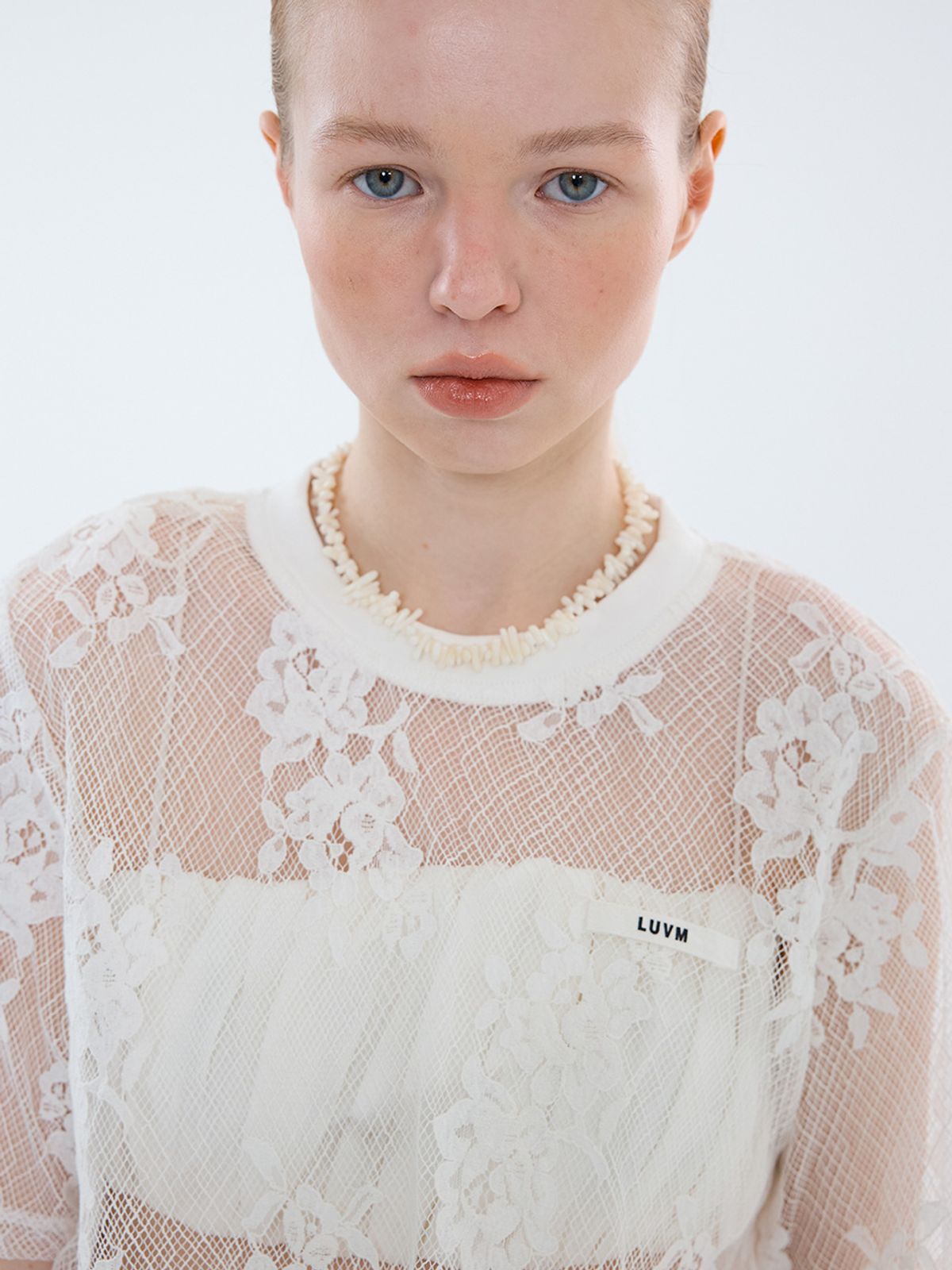 엘유브이엠(LUVM) LACE BLOUSE_WHITE