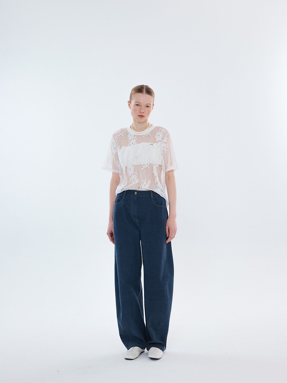 엘유브이엠(LUVM) LACE BLOUSE_WHITE