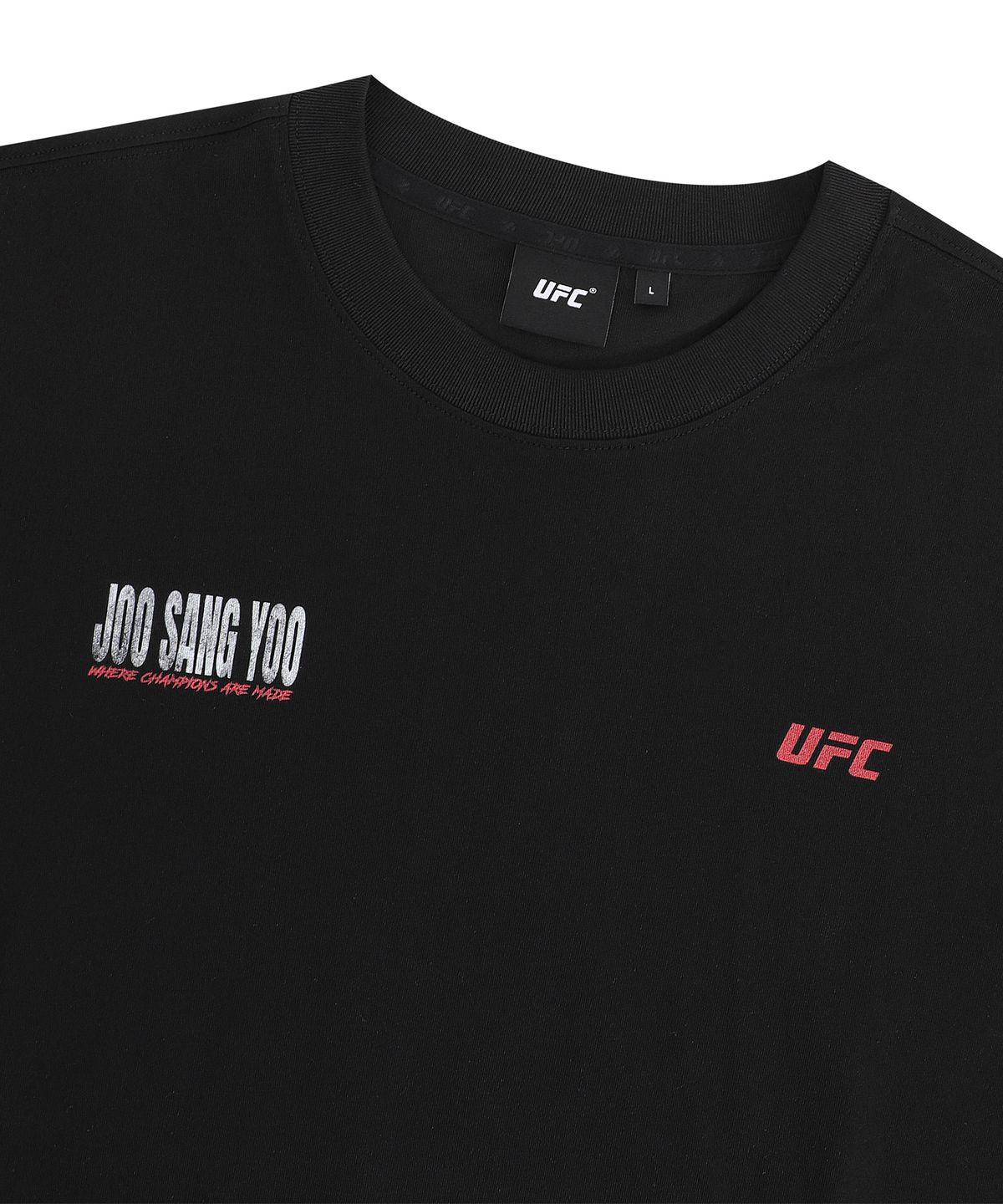 유에프씨 스포츠(UFC SPORT) UFC 유주상 릴렉스핏 반팔 티셔츠 블랙 U2SSX2123BK