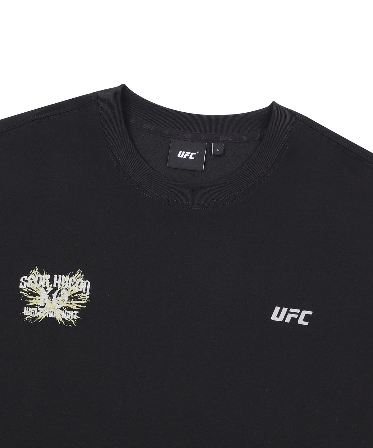 유에프씨 스포츠(UFC SPORT) UFC 고석현 릴렉스핏 반팔 티셔츠 블랙 U2SSX2122BK