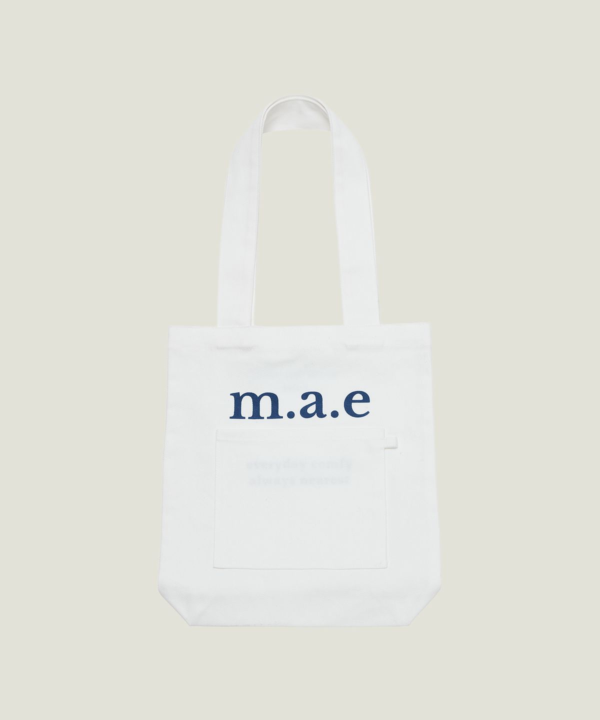 무쿠앤에보니(MUCU AND EBONY) m.a.e Our logo Bag _ White