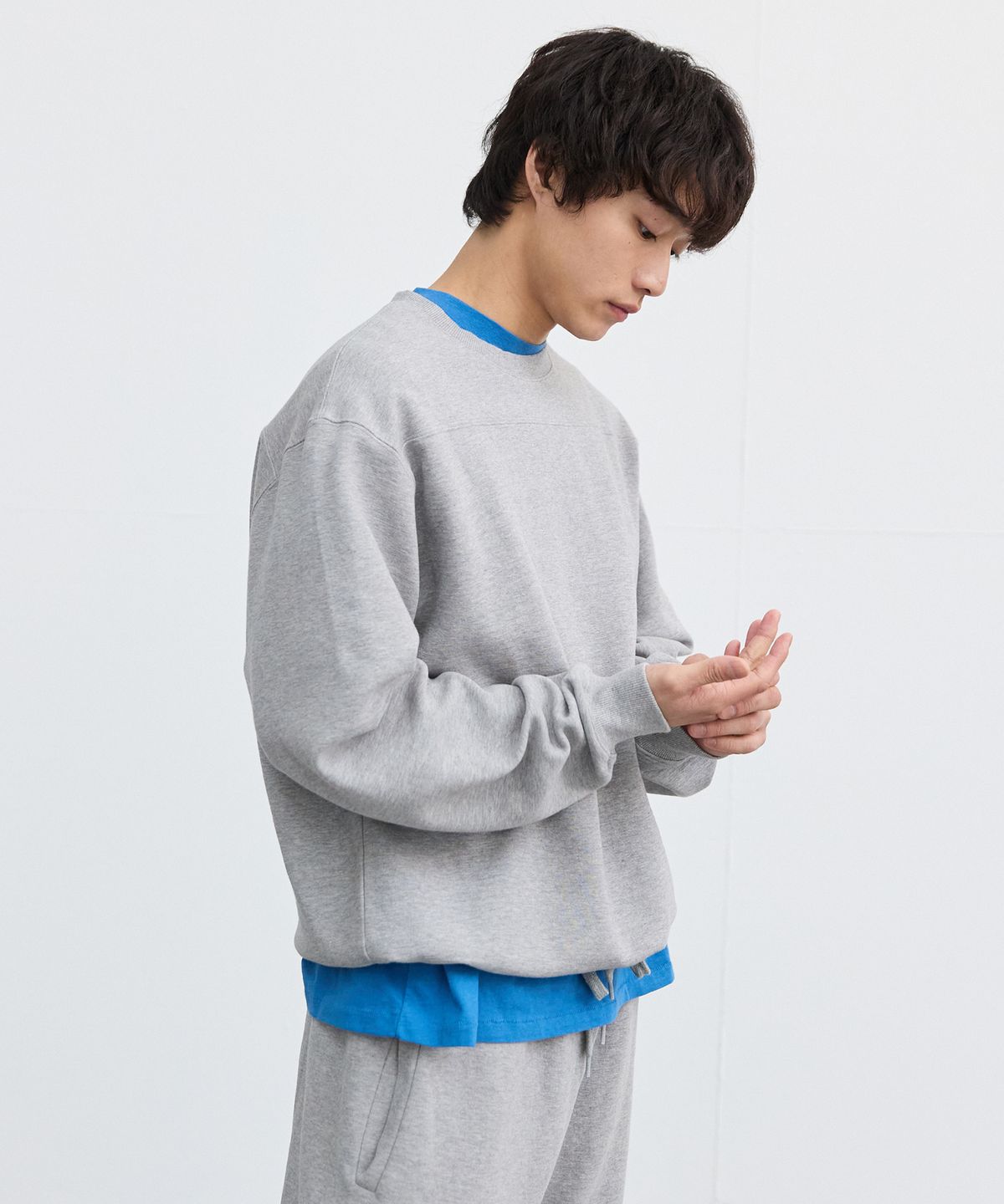 플라비즘(PLAVISM) Rugby Sweatshirt - Grey