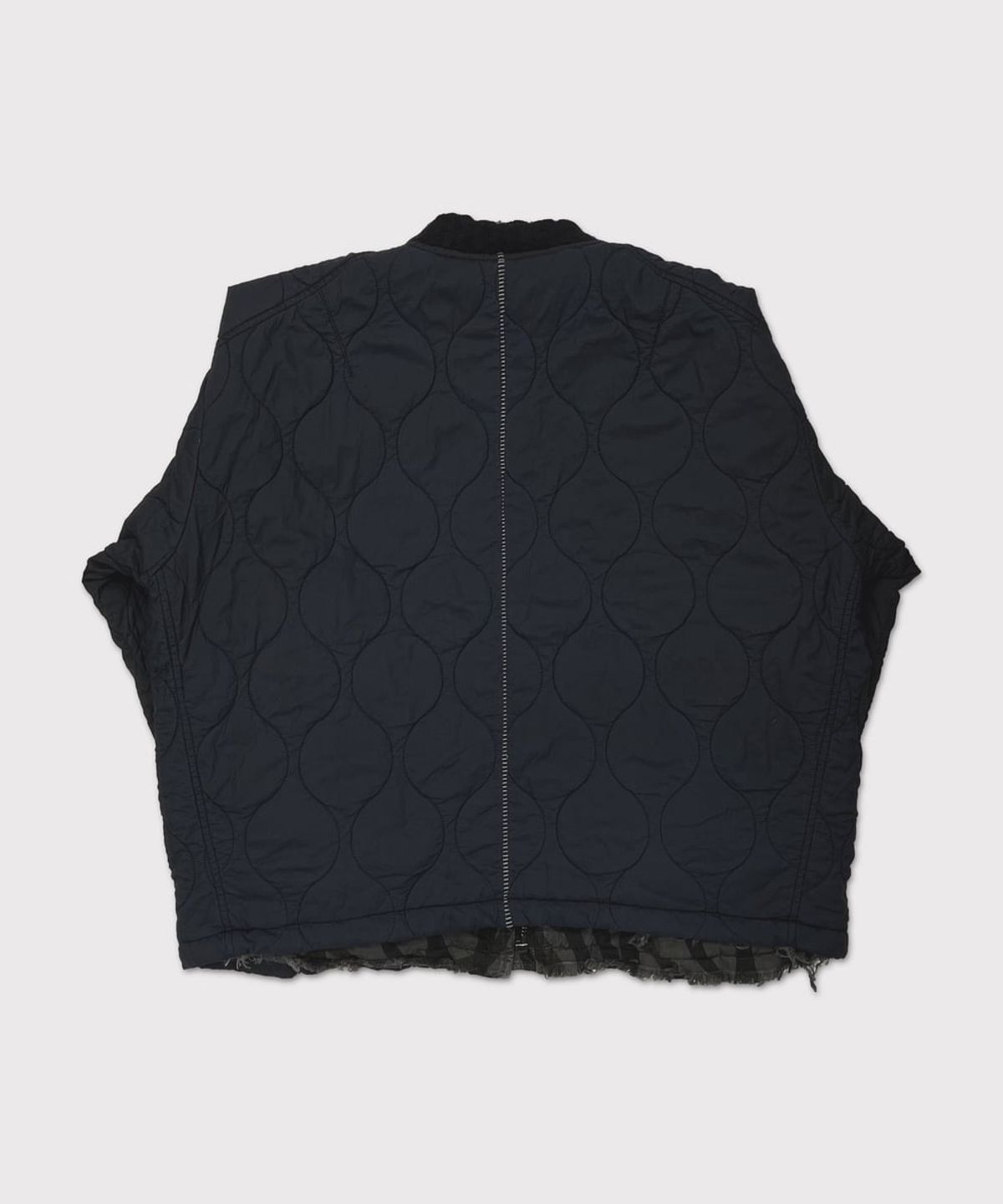 마이너스(MINUS) Slash Seam Tribal Camouflage Flight Jacket 20Yeas BK(AGED TWILL) - BLACK LINING