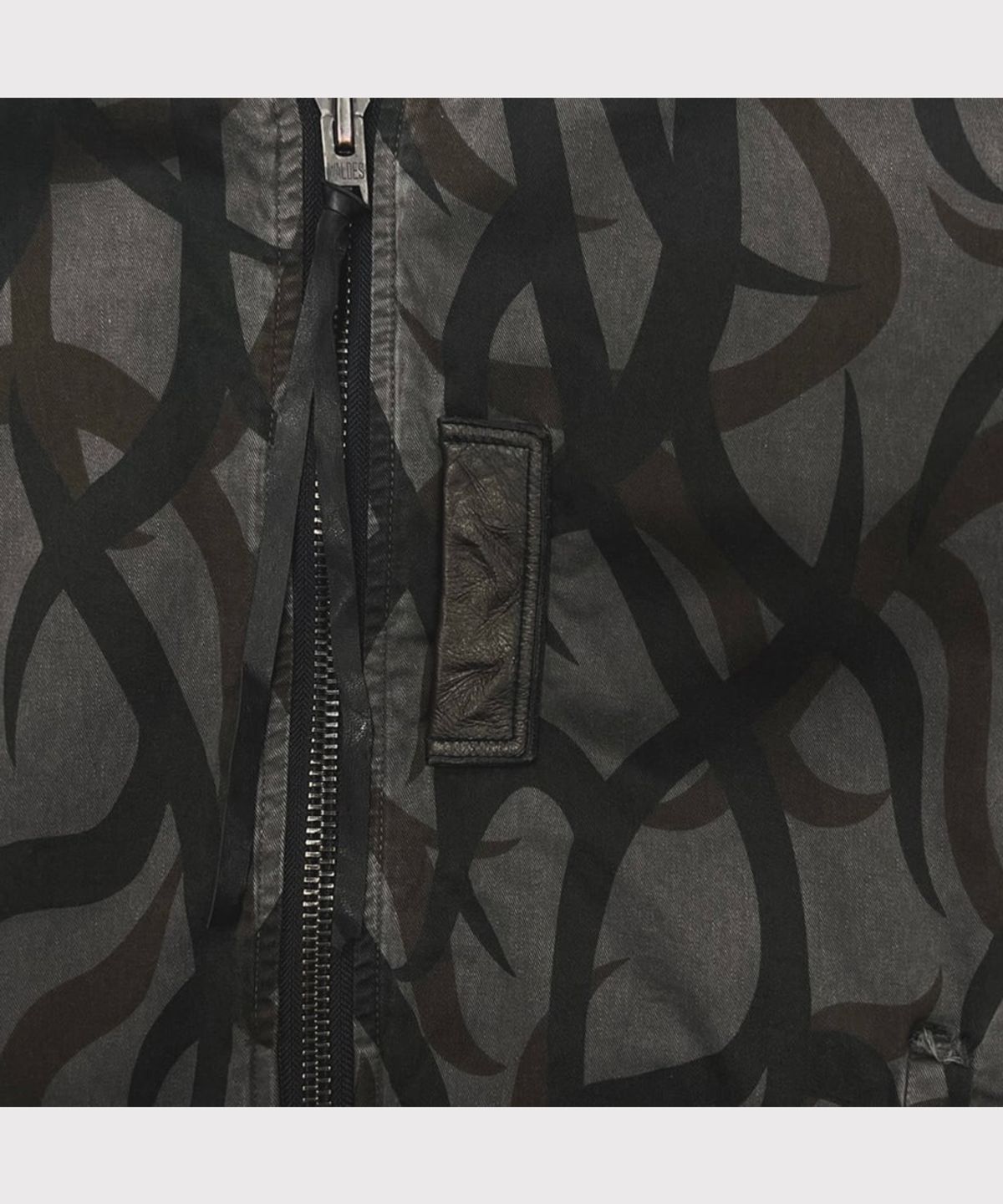 마이너스(MINUS) Slash Seam Tribal Camouflage Flight Jacket 20Yeas BK(AGED TWILL) - BLACK LINING