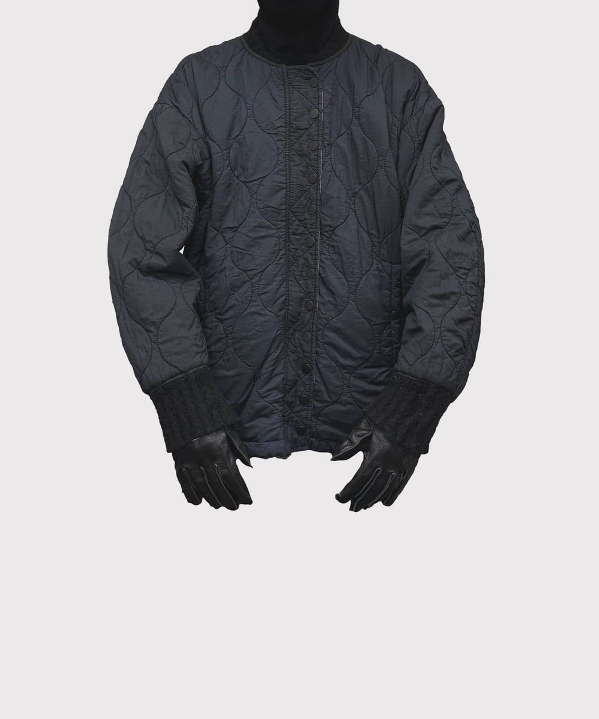 마이너스(MINUS) Slash Seam Tribal Camouflage Flight Jacket 20Yeas BK(AGED TWILL) - BLACK LINING