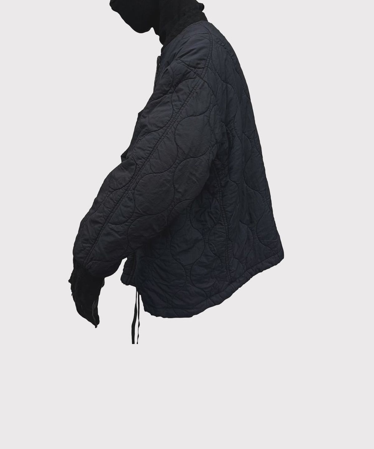 마이너스(MINUS) Slash Seam Tribal Camouflage Flight Jacket 20Yeas BK(AGED TWILL) - BLACK LINING