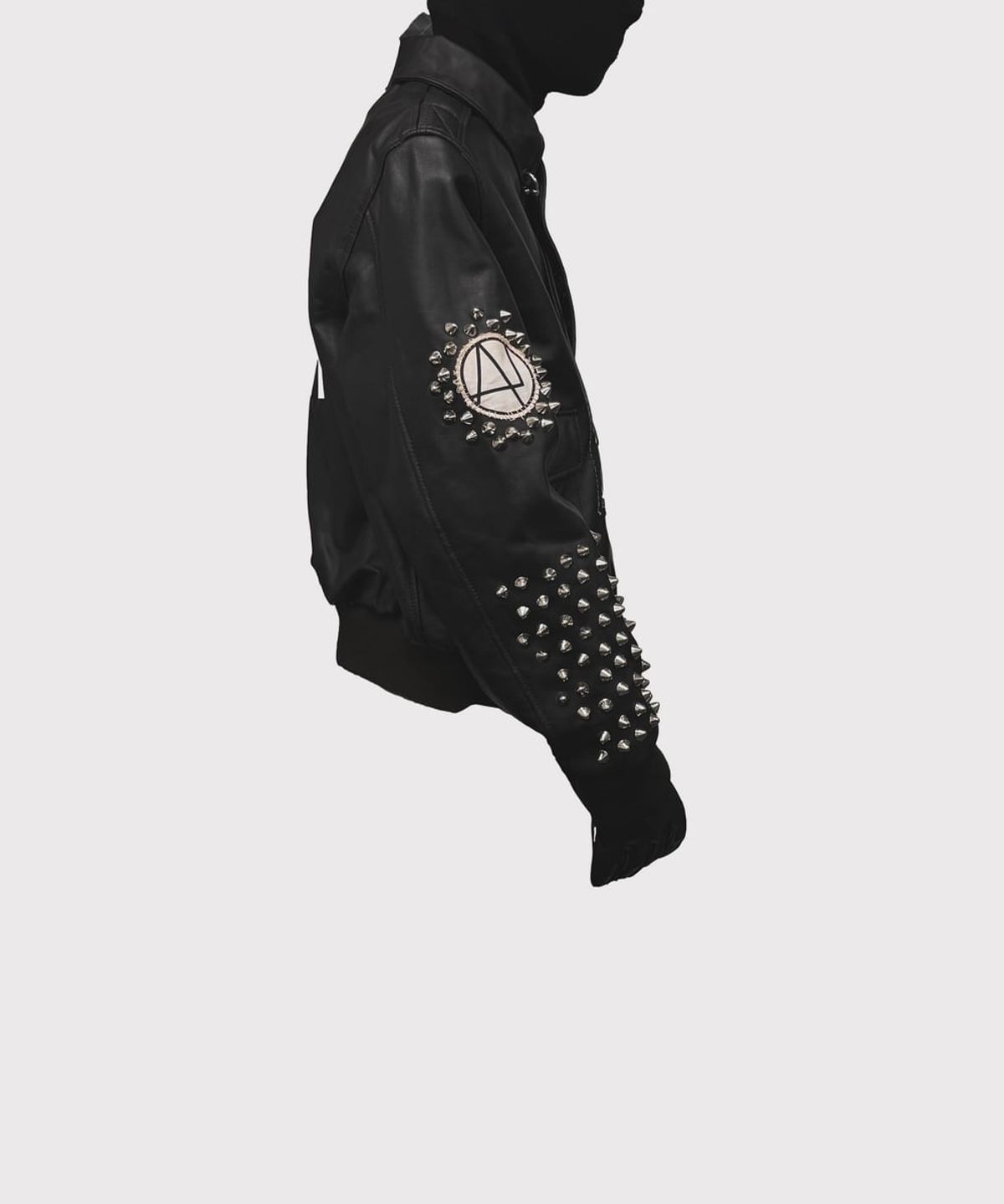 마이너스(MINUS) Bootleg Flight Leather Jacket(BROWN CORE)  - BLACK
