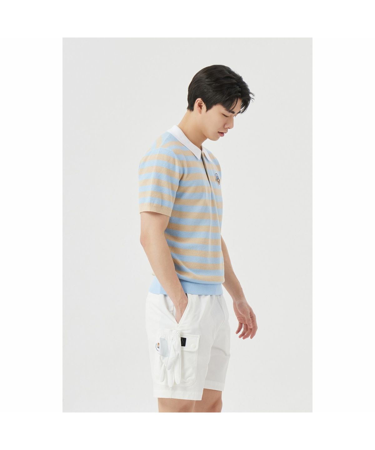 골든베어(GOLDEN BEAR) (M) Striped Collar Sweater G4WAM26301BEX