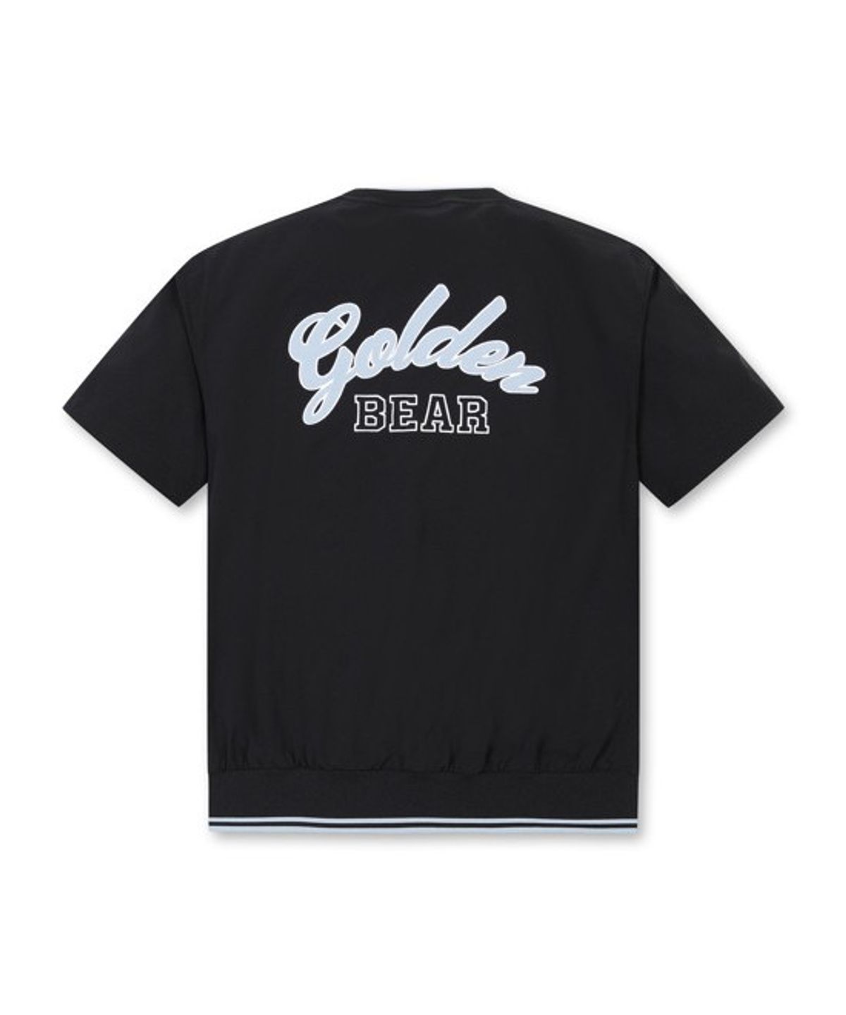 골든베어(GOLDEN BEAR) (W) Woven Crew-Neck Pullover G5TAM26201BKX