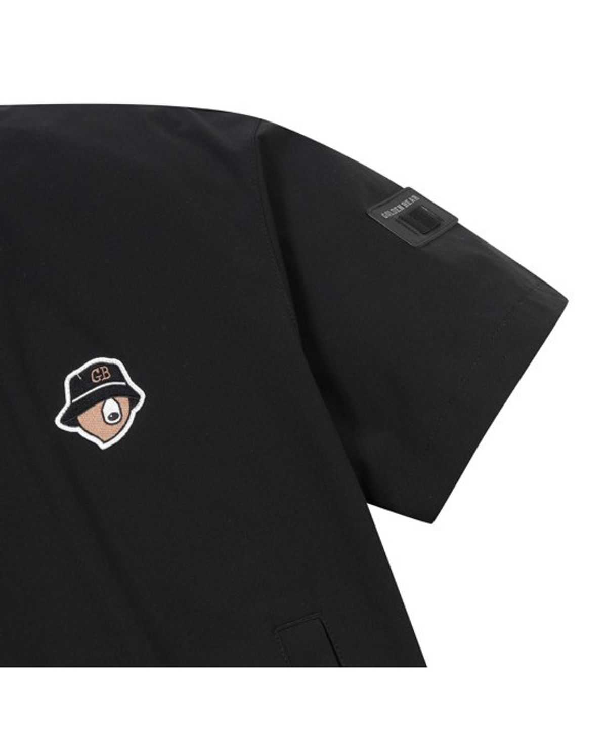 골든베어(GOLDEN BEAR) (W) Woven Crew-Neck Pullover G5TAM26201BKX