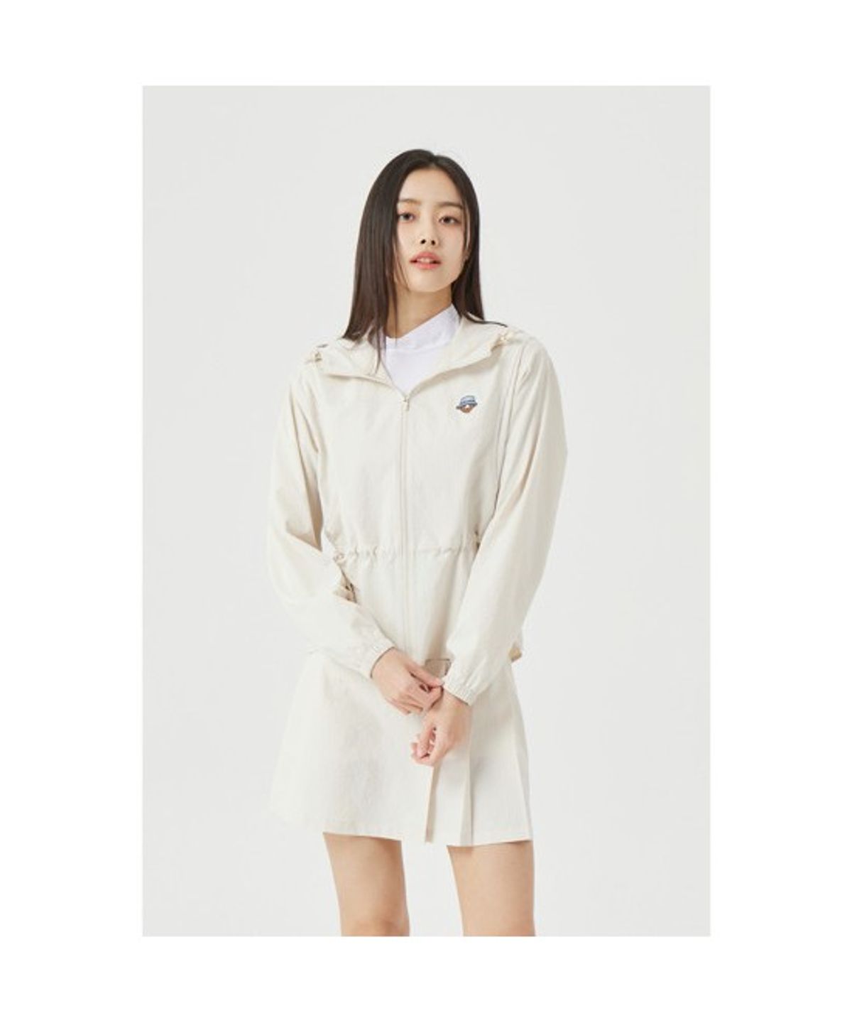 골든베어(GOLDEN BEAR) (W) Grid Peplum Hoody Jacket G5UAM26211BEX