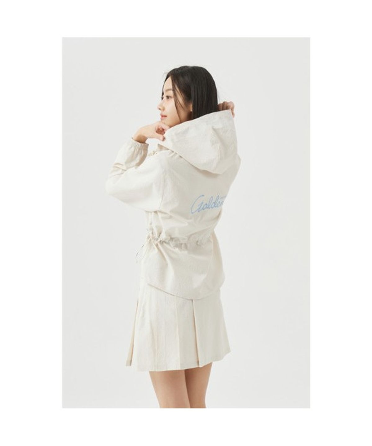 골든베어(GOLDEN BEAR) (W) Grid Peplum Hoody Jacket G5UAM26211BEX