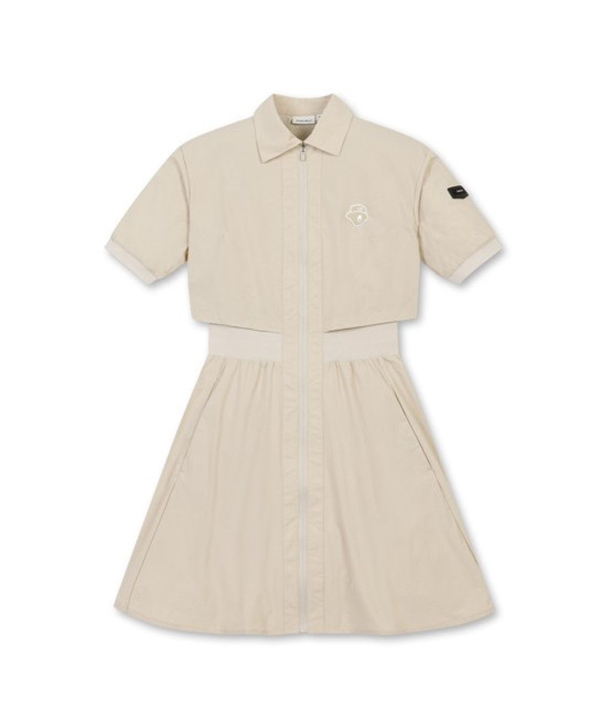 골든베어(GOLDEN BEAR) (W) Full-zip Collar Dress G5UAM26221BEX