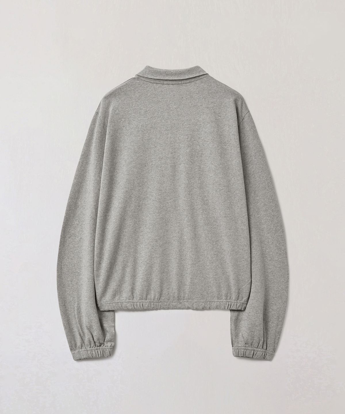 플라비즘(PLAVISM) Long Placket Polo Tee - Grey