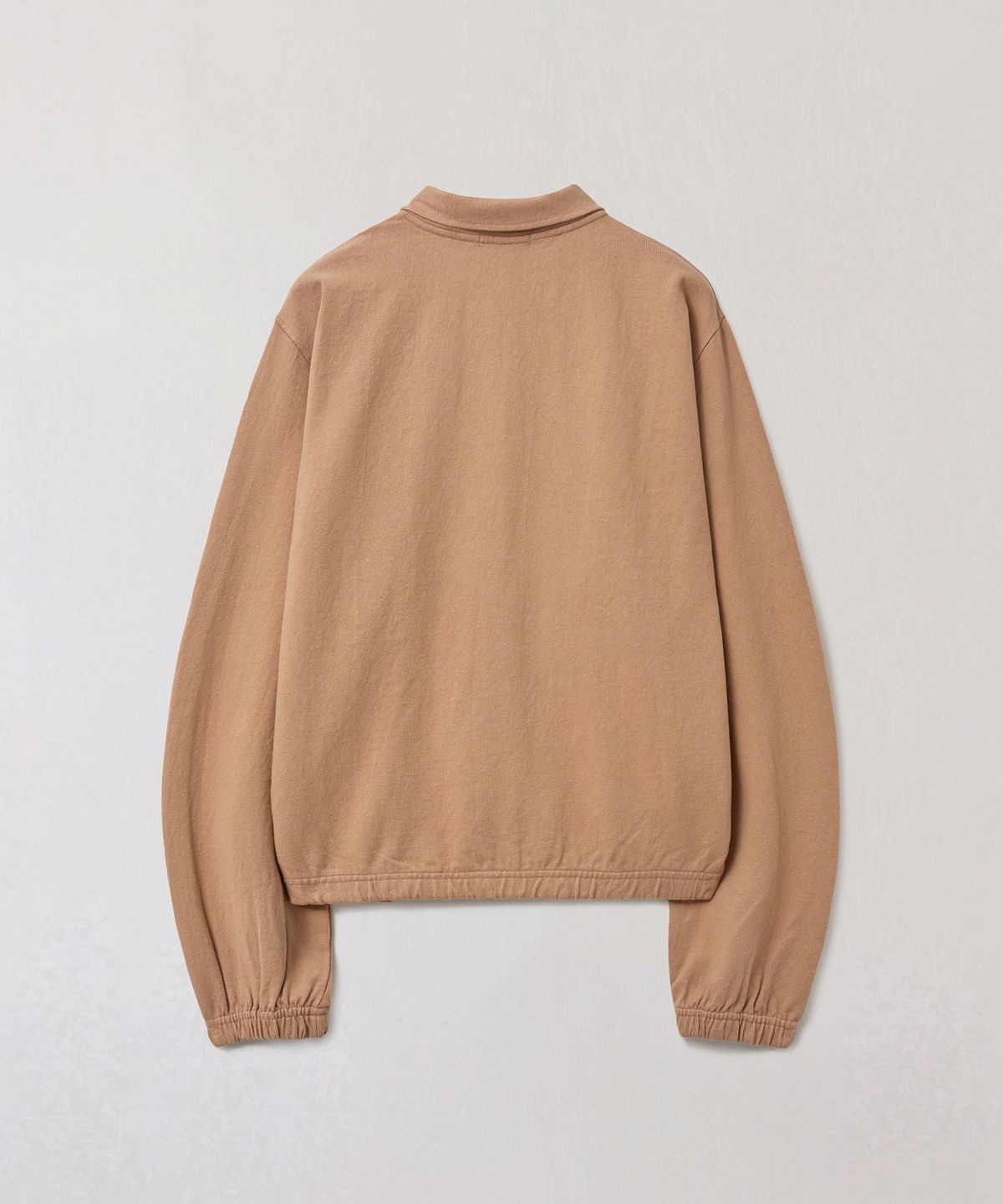 플라비즘(PLAVISM) Long Placket Polo Tee - Dark Orange