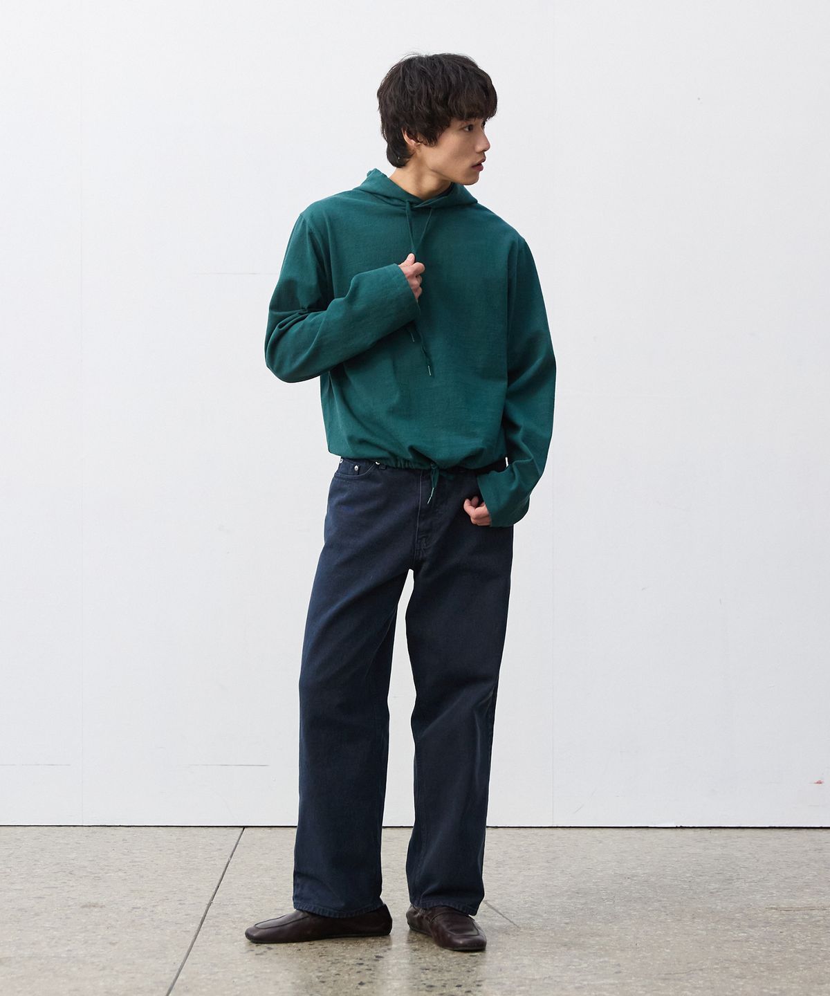 플라비즘(PLAVISM) Light String Hoodie - Green