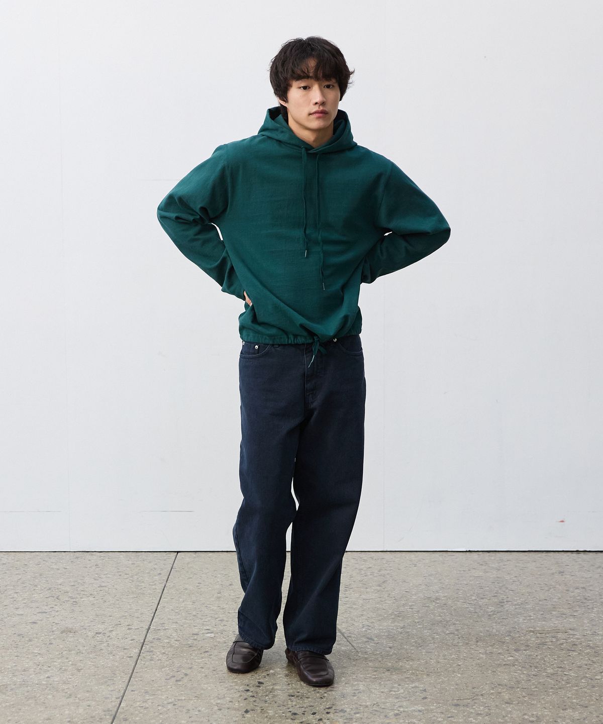 플라비즘(PLAVISM) Light String Hoodie - Green