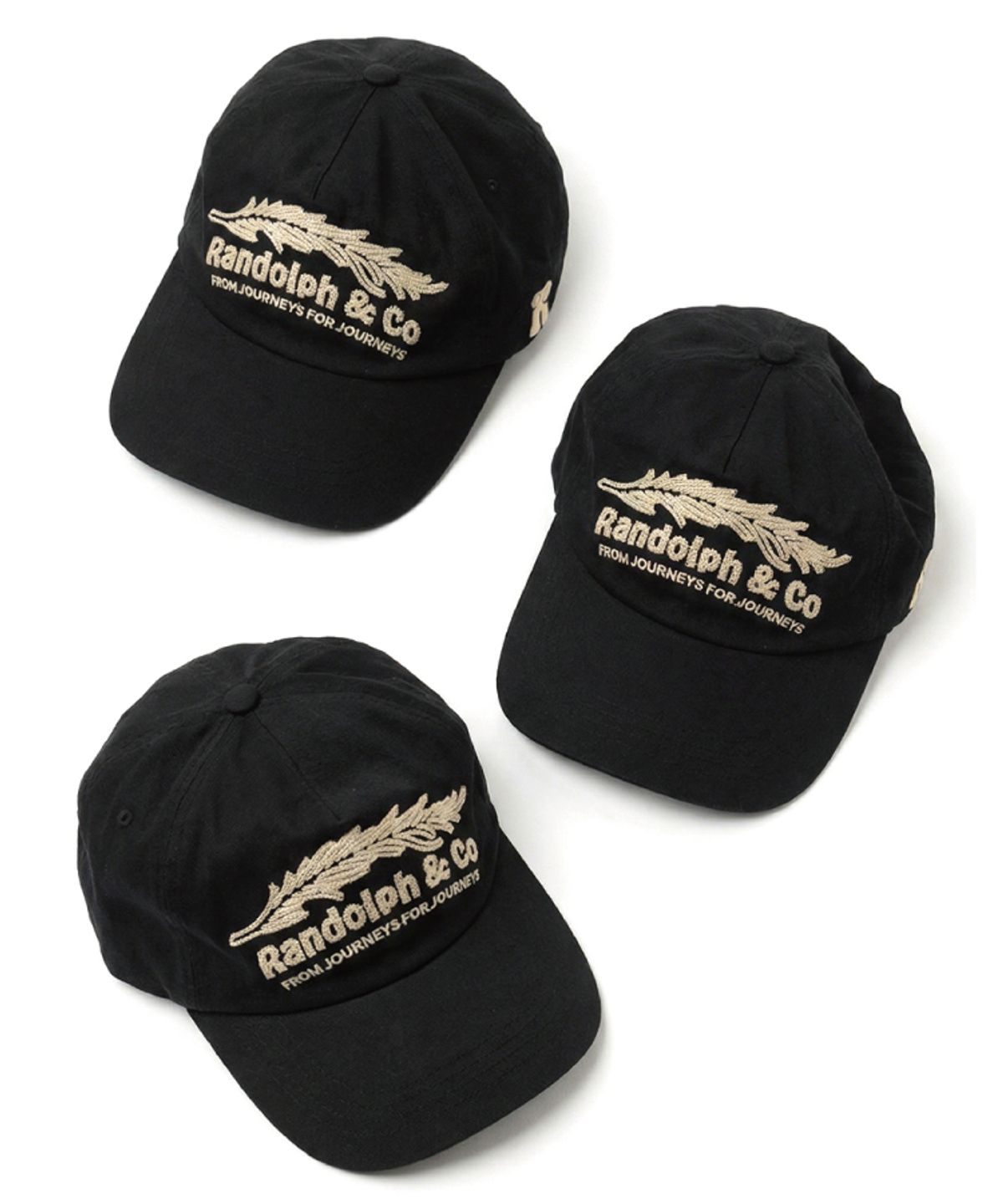 랜돌프앤코(RANDOLPH&CO) Bough Black Trunk Cap 자수 볼캡