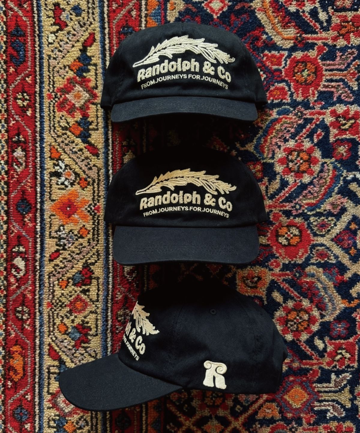 랜돌프앤코(RANDOLPH&CO) Bough Black Trunk Cap 자수 볼캡