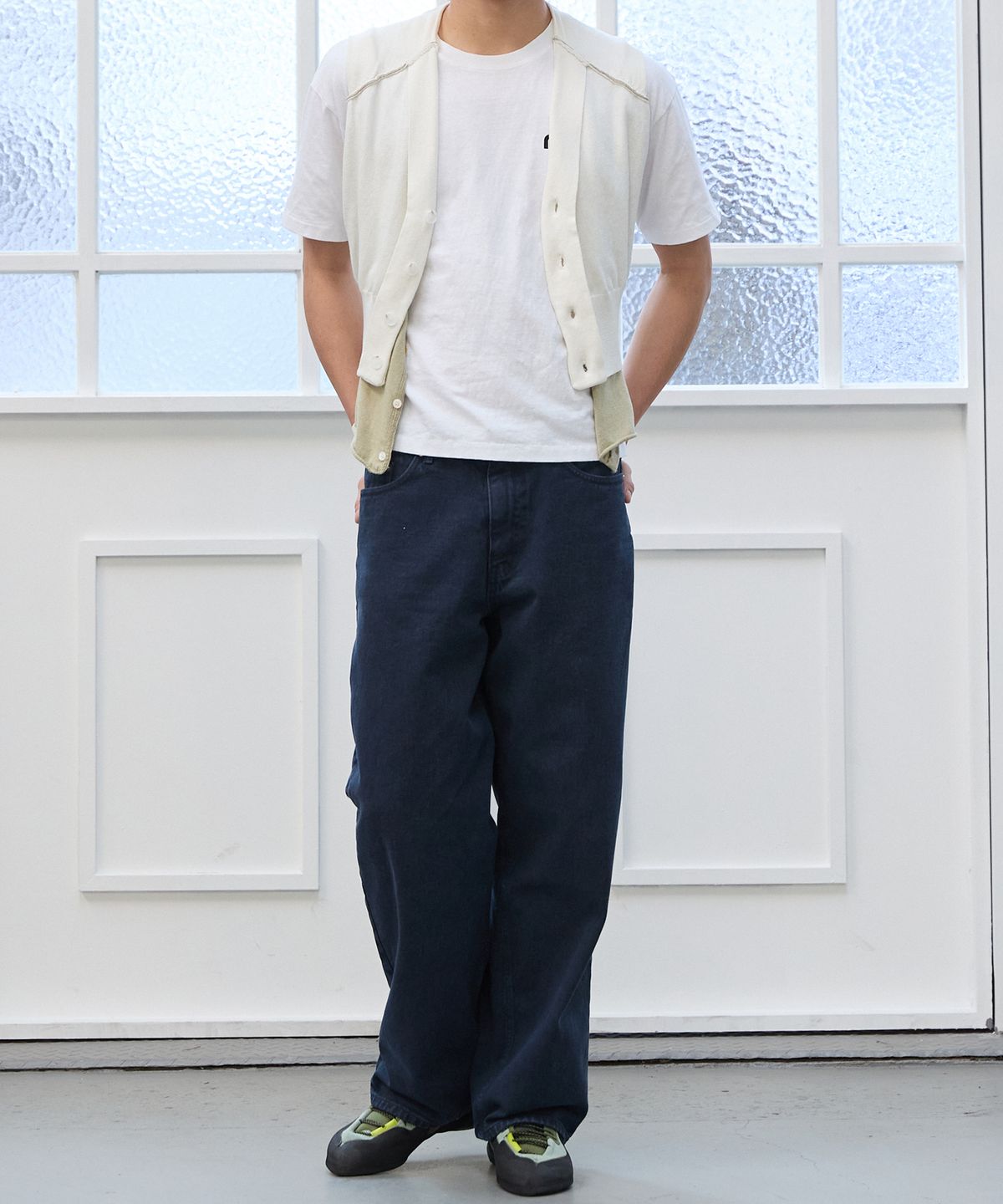 플라비즘(PLAVISM) Men PLVM Relaxed Fit Denim - Dyed Navy