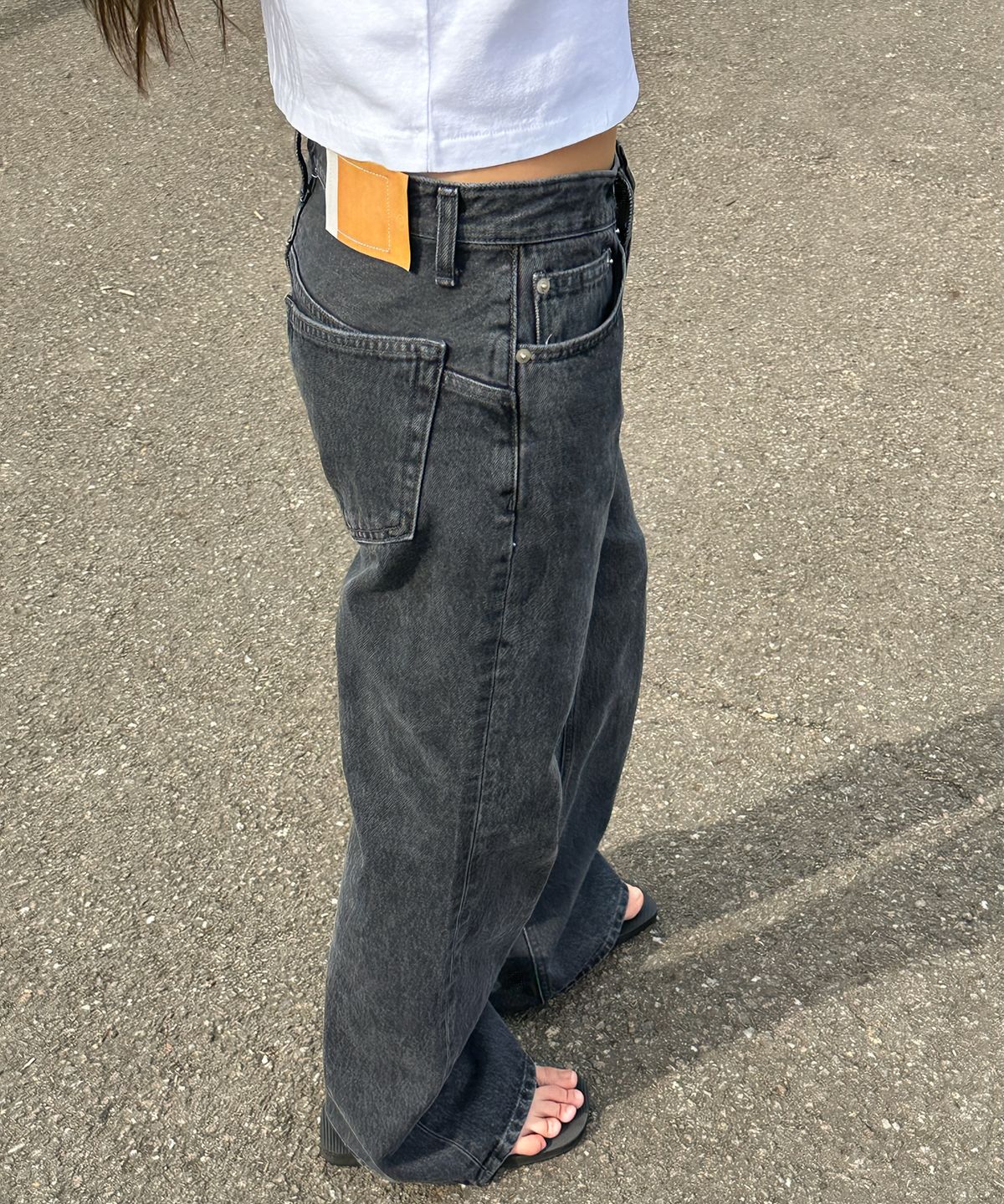 플라비즘(PLAVISM) Women PLVM Bootcut Denim - Faded Black