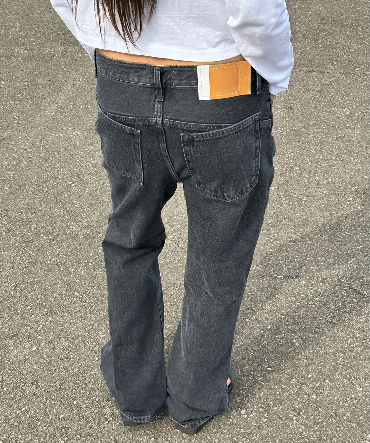플라비즘(PLAVISM) Women PLVM Bootcut Denim - Faded Black