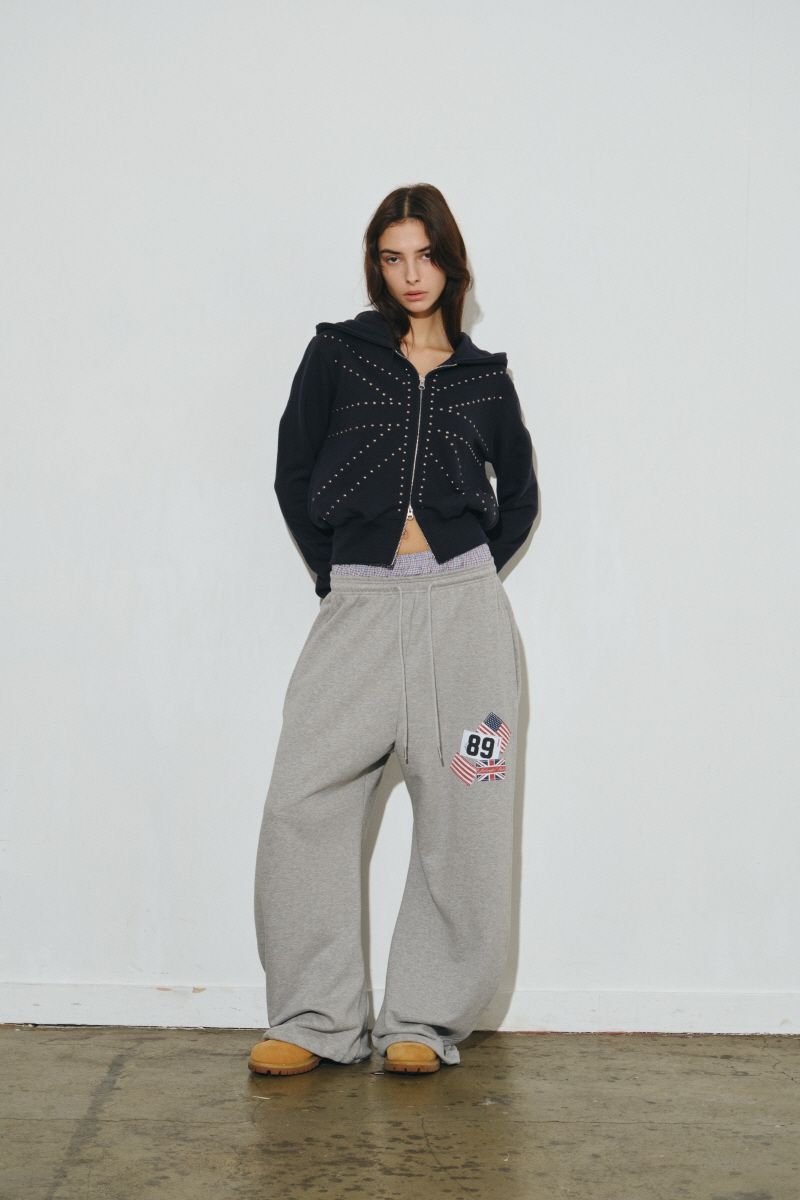 MUSINSA | MIDNIGHT MOVE rd check pants (grey)