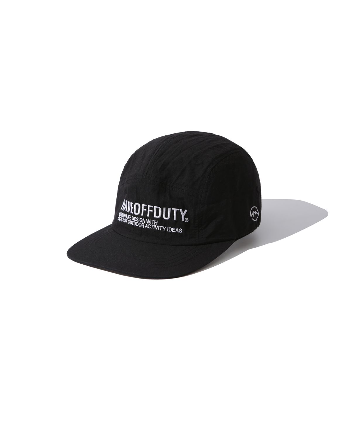 해브오프듀티(HAVEOFFDUTY) 로고 캠프 캡 (블랙)