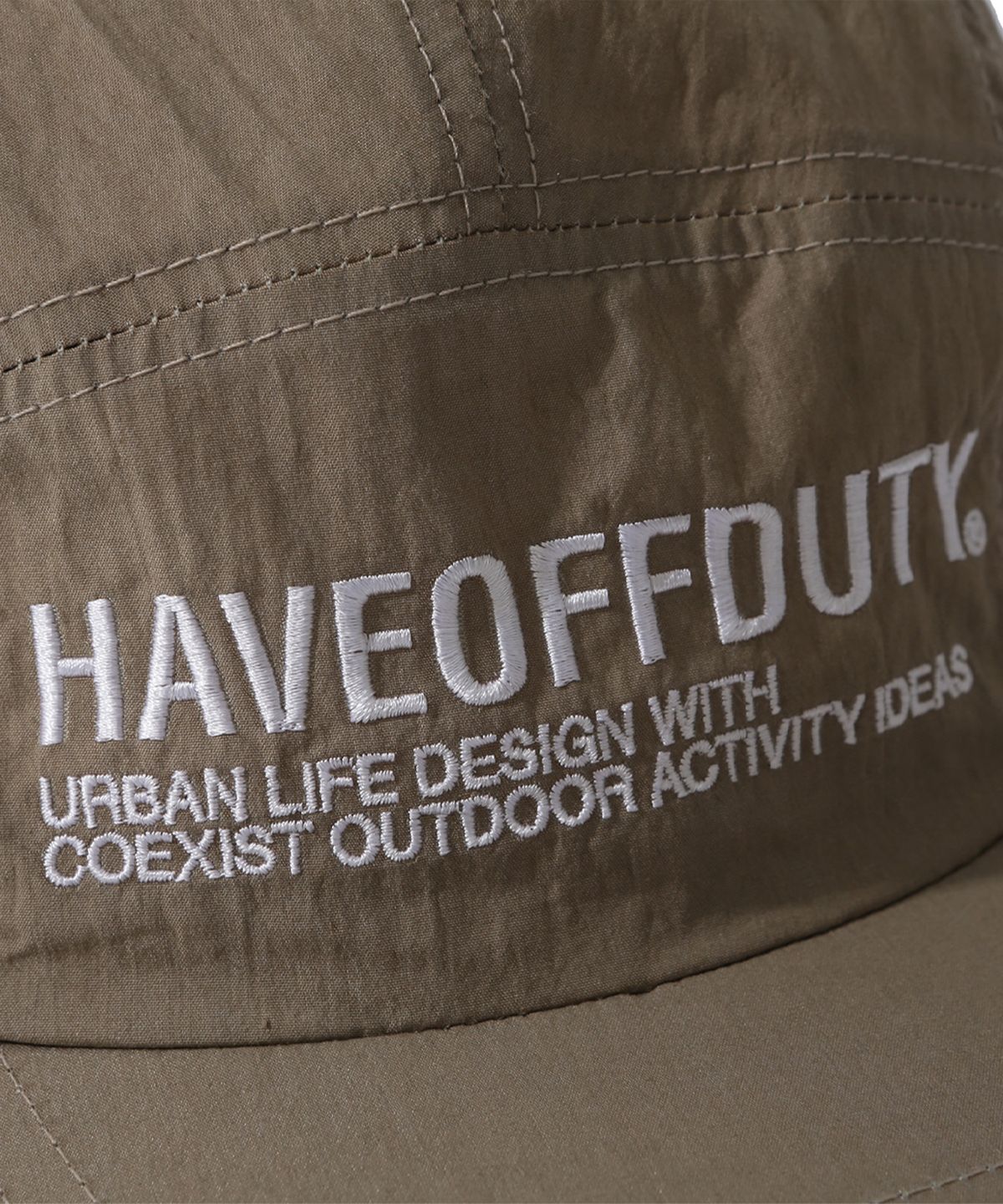 해브오프듀티(HAVEOFFDUTY) 로고 캠프 캡 (데저트)