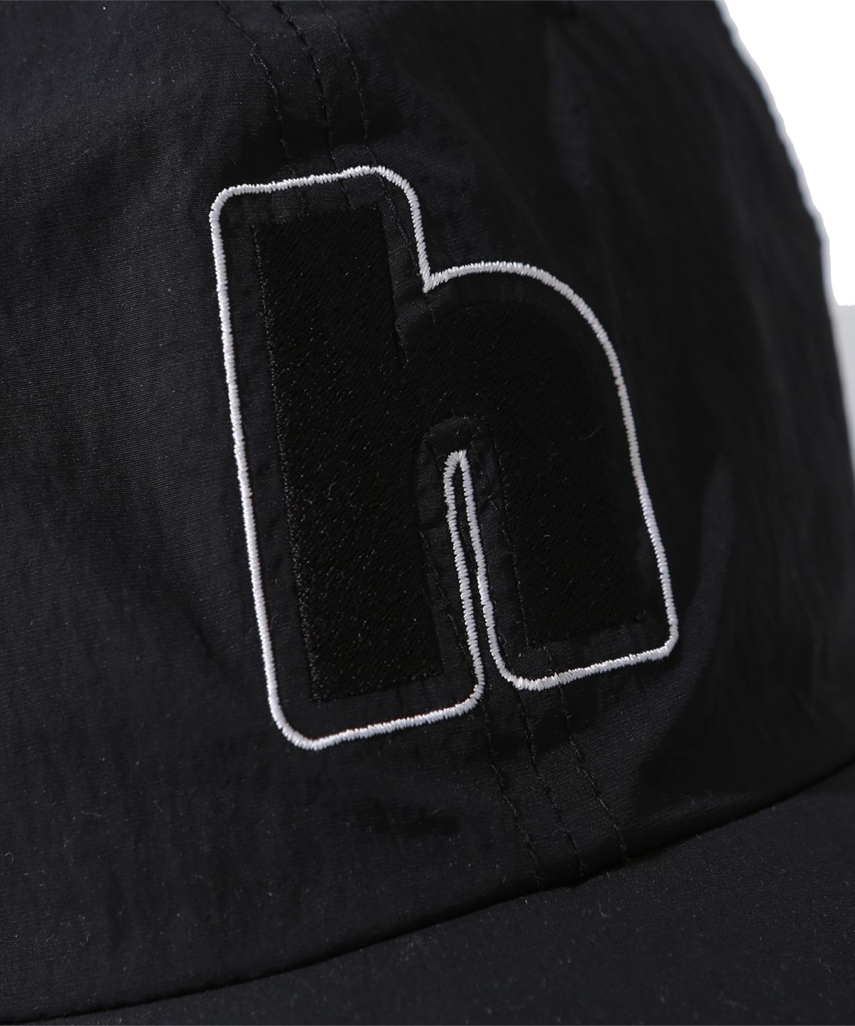 해브오프듀티(HAVEOFFDUTY) h 로고 6패널 캡 (블랙)