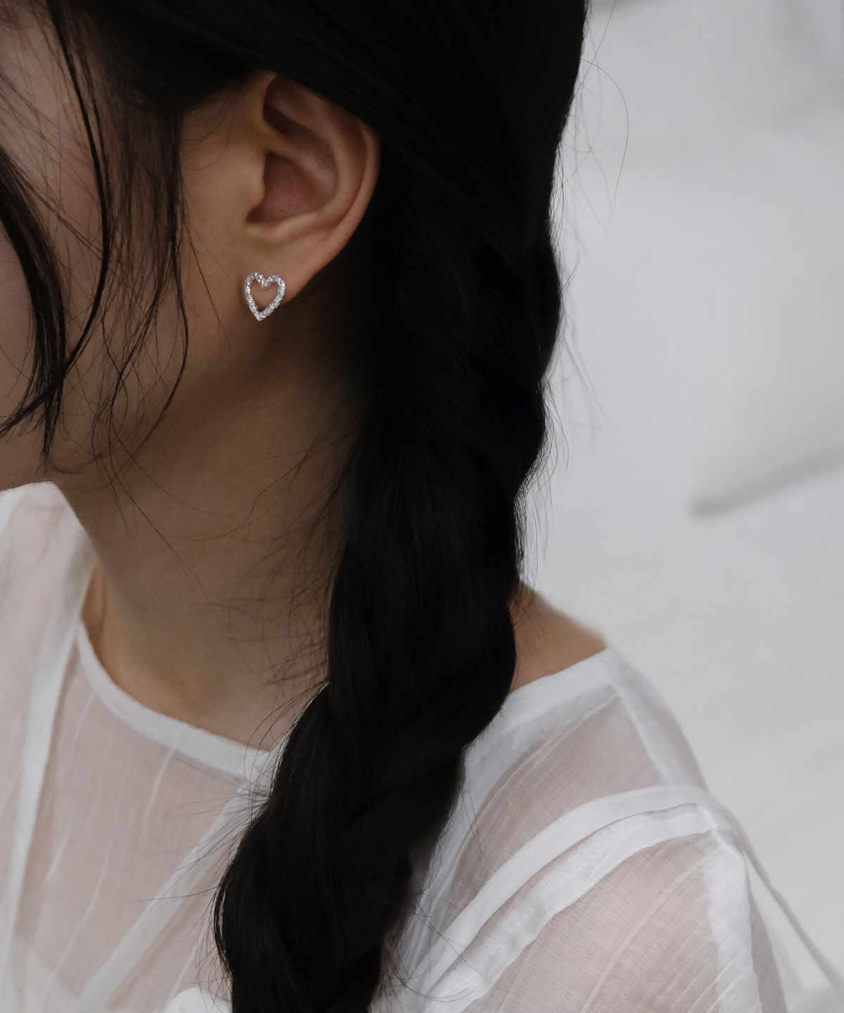 포에트리하우스(POETRYHAUS) RIPPLE HEART EARRINGS