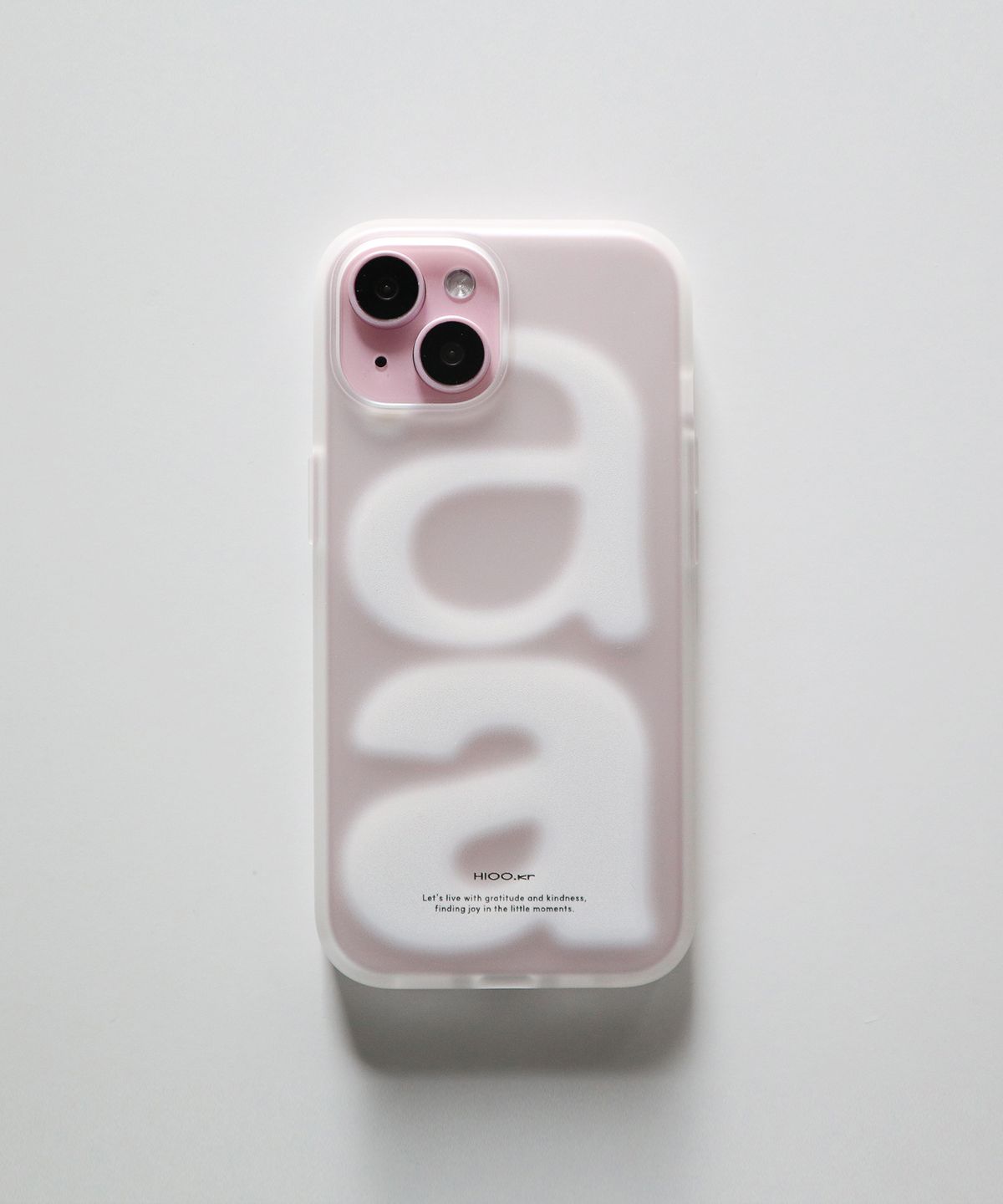 하이우(HIOO) fog aa case. (반투명 젤리 케이스)