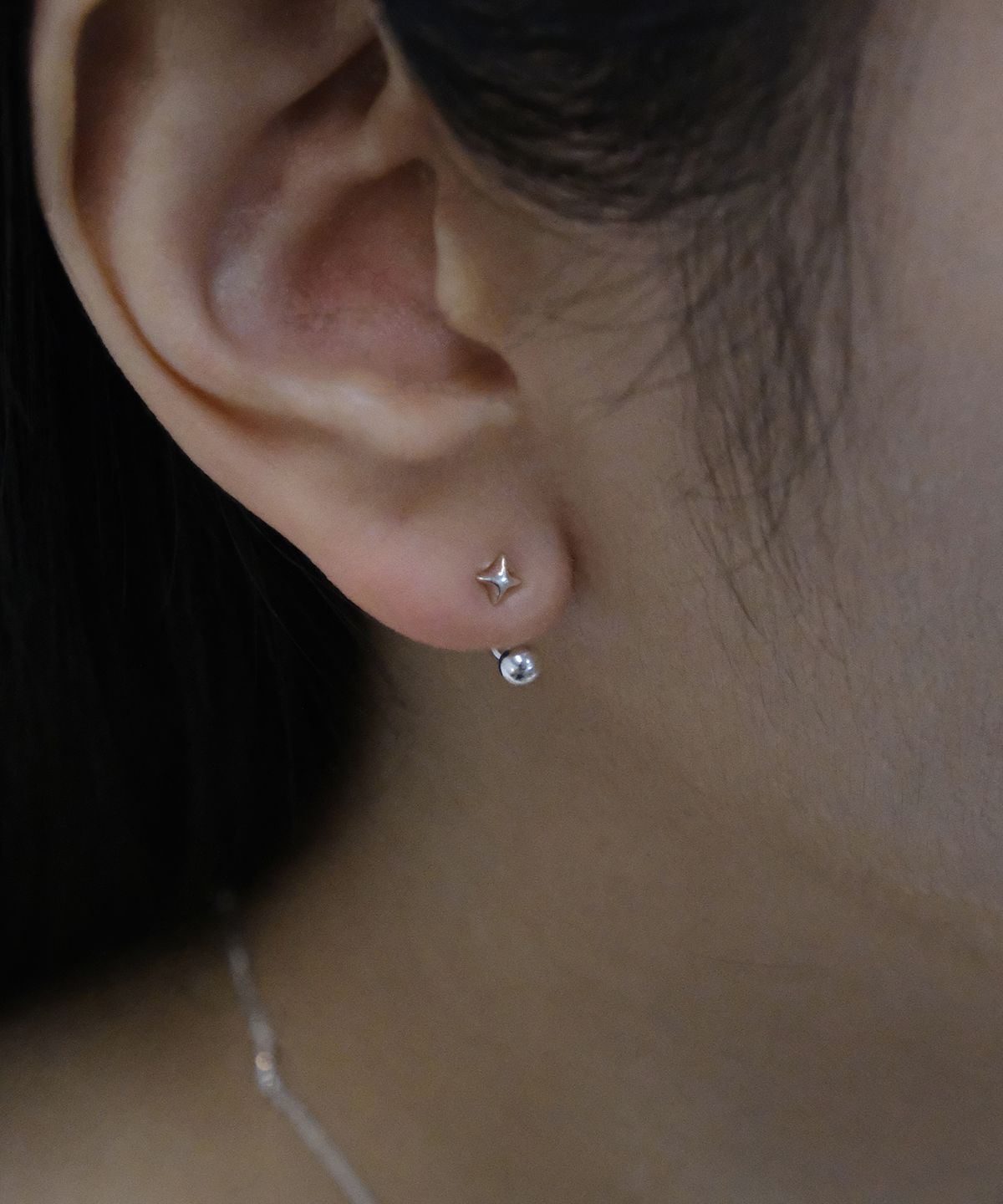 포에트리하우스(POETRYHAUS) TWO WAY STAR EARRINGS